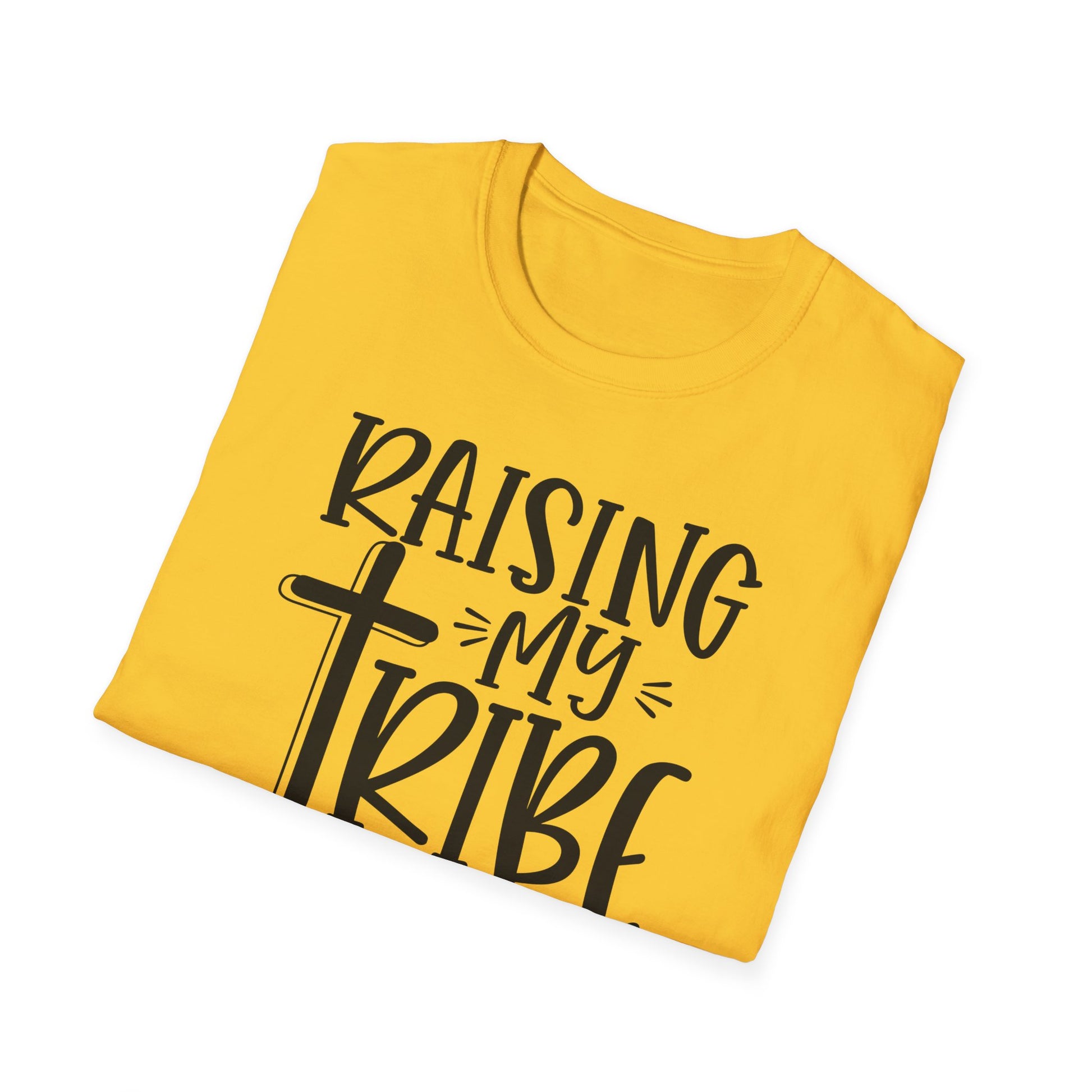 Raising My Tribe on Jesus Vibes Unisex T-Shirt, Christian Tee, Faith-Based Apparel, Gifts for Believers, Casual Church Wear