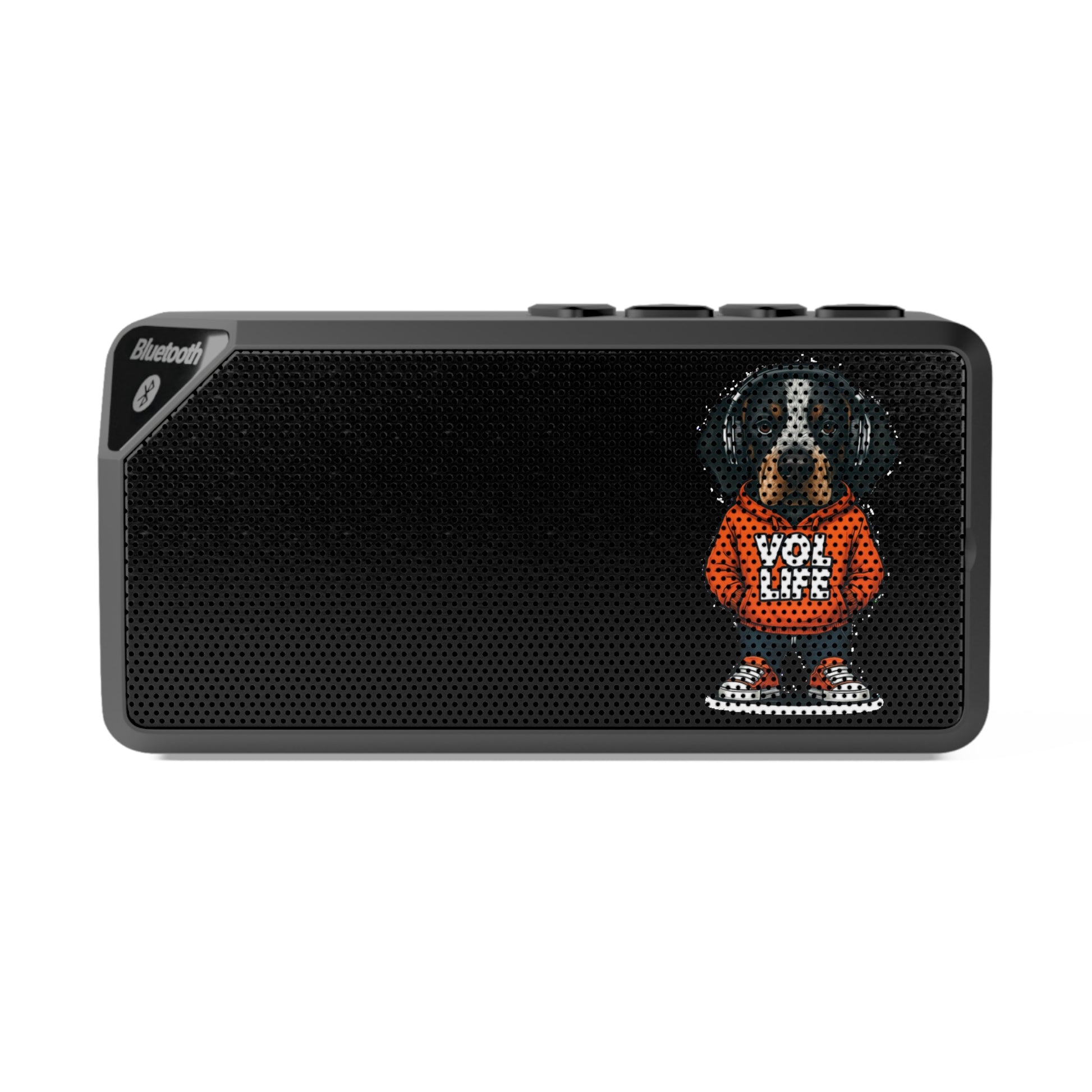 Bluetooth Speaker with Fun VOL Design, Speaker Gifts for Dog Lovers, Portable Sound System, Unique Home Decor, Personalized Tech Gadgets