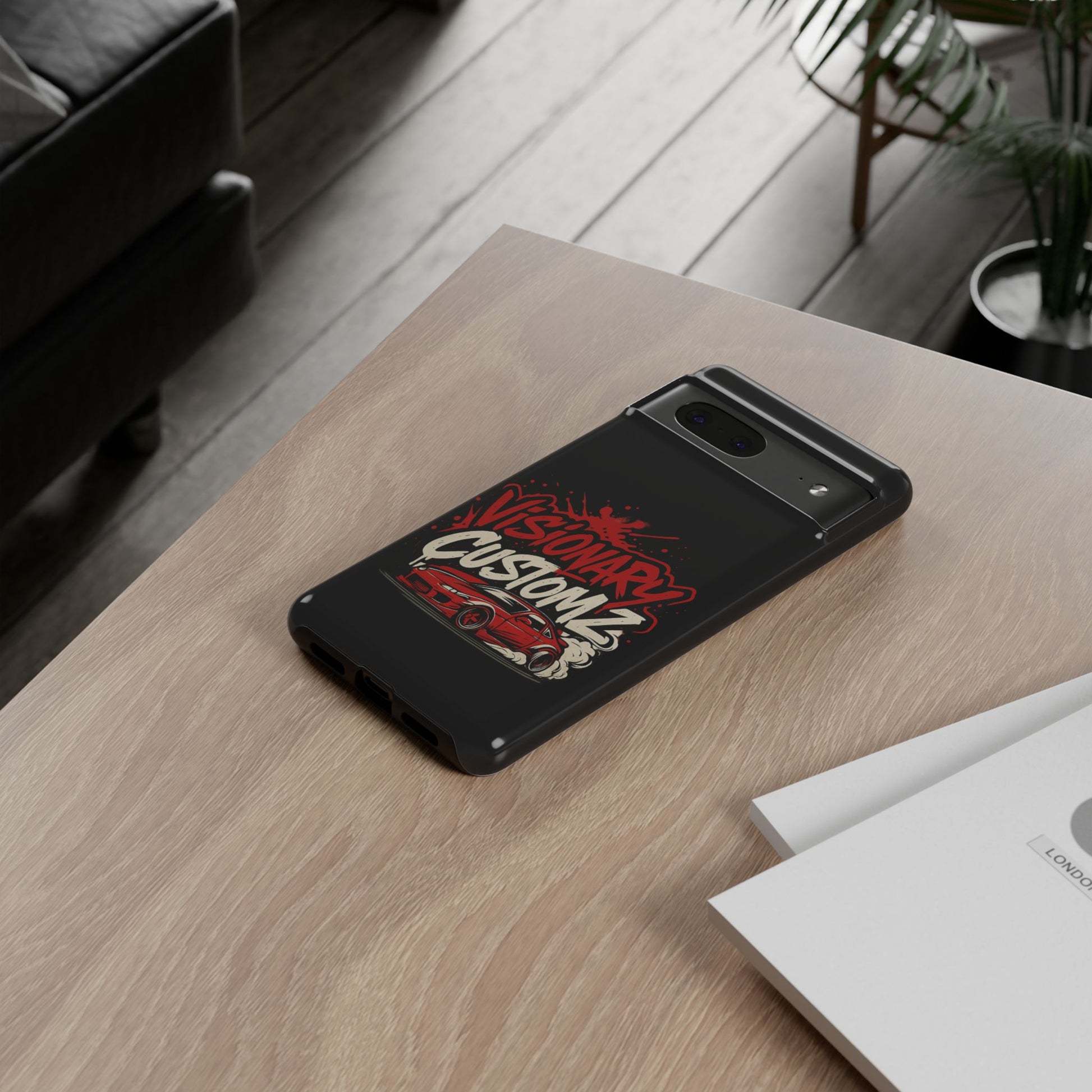 Visionary Customz Phone Case, Car Lover Accessory, Gift for Auto Enthusiasts, Customizable Phone Protection, Birthday Gift Idea