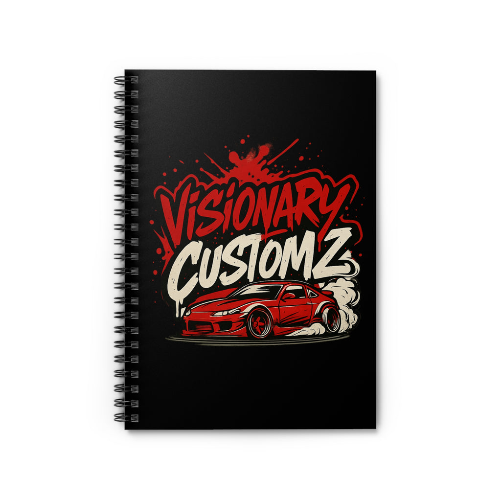 Visionary Customz Car Enthusiast Notebook | Perfect Gift for Car Lovers, Journaling, Sketching, Gift for Him/Her, Automotive Design