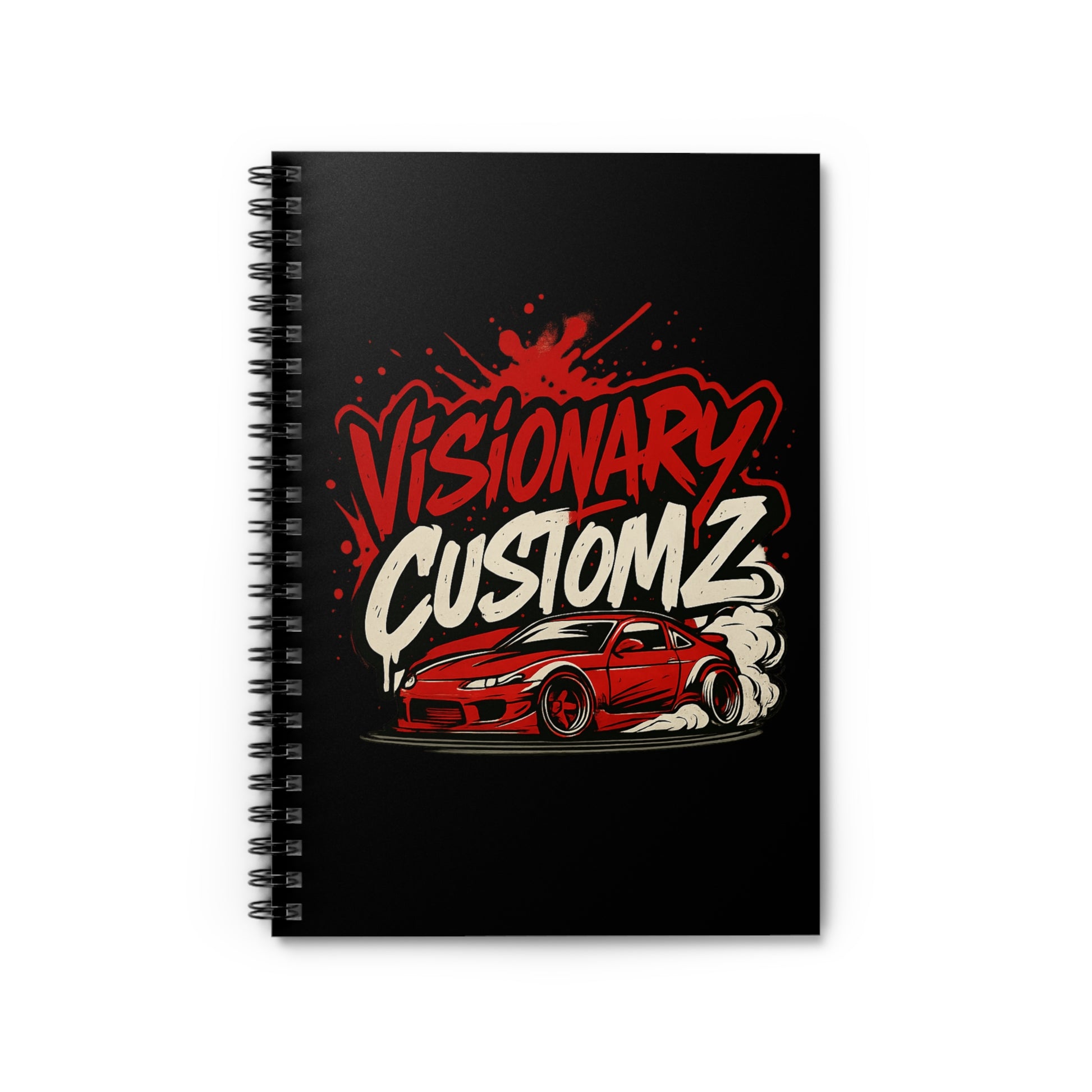 Visionary Customz Car Enthusiast Notebook | Perfect Gift for Car Lovers, Journaling, Sketching, Gift for Him/Her, Automotive Design
