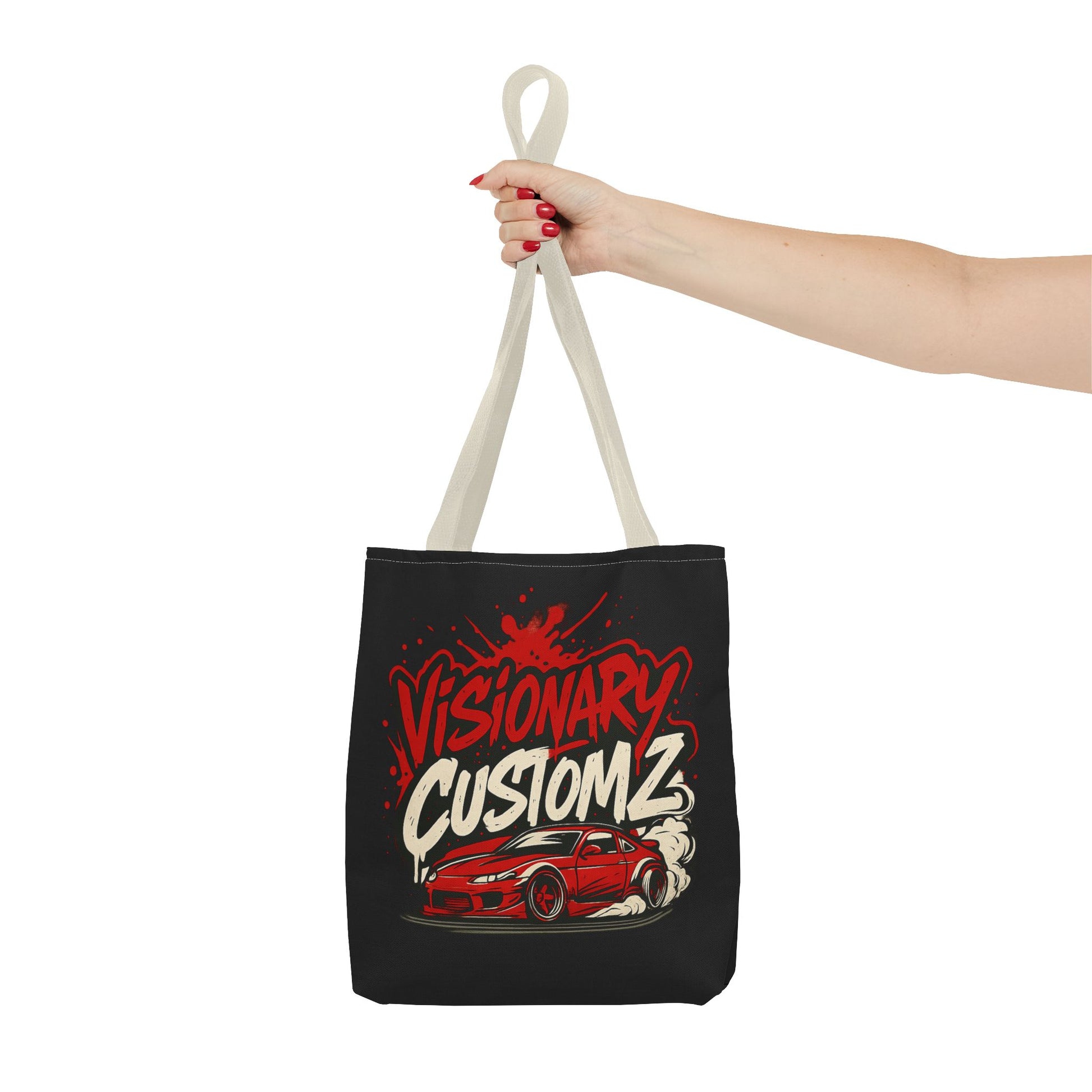 Visionary Customz Tote Bag - Stylish Car Enthusiast Bag, Gift for Auto Lovers, Custom Car Accessories, Unique Shopping Tote, AOP Design