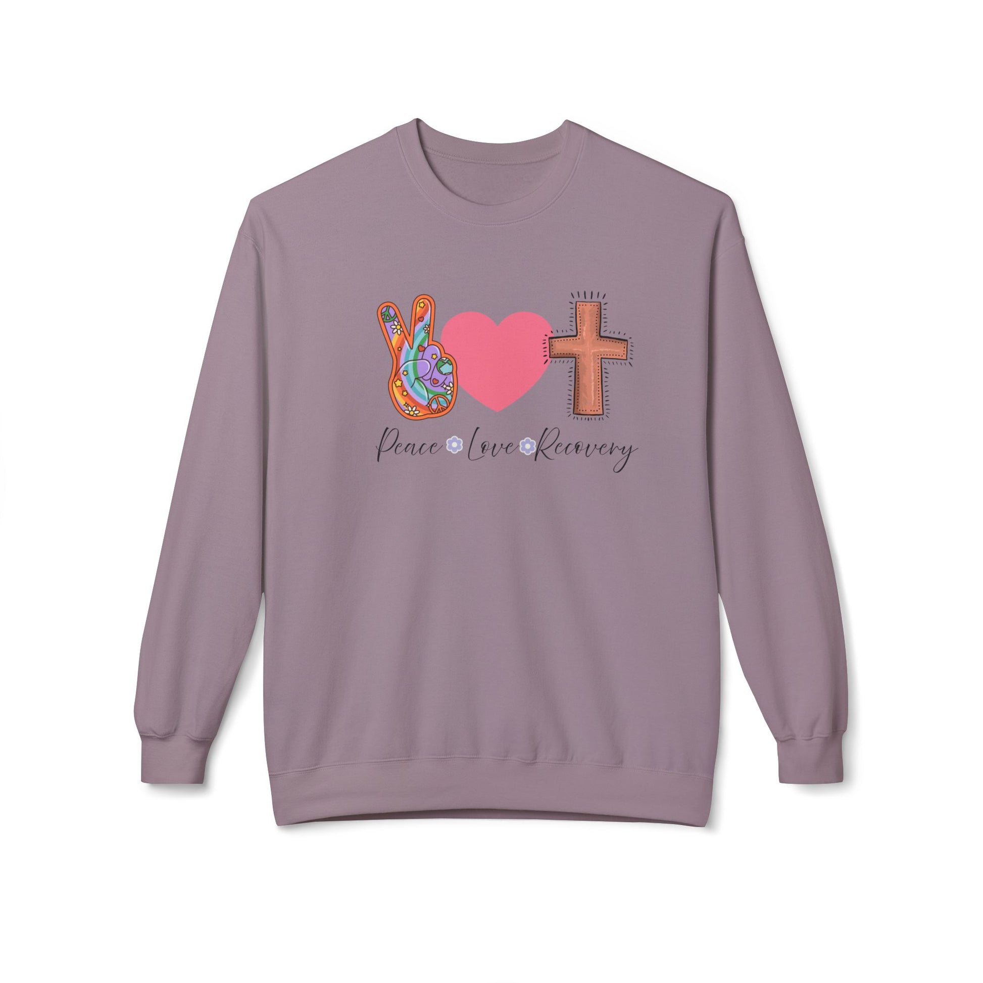Hope and Love Recovery Crewneck Sweatshirt - Cozy Gift for Friends, Inspirational Fashion, Recovery Support, Faith-Based Apparel, [...]