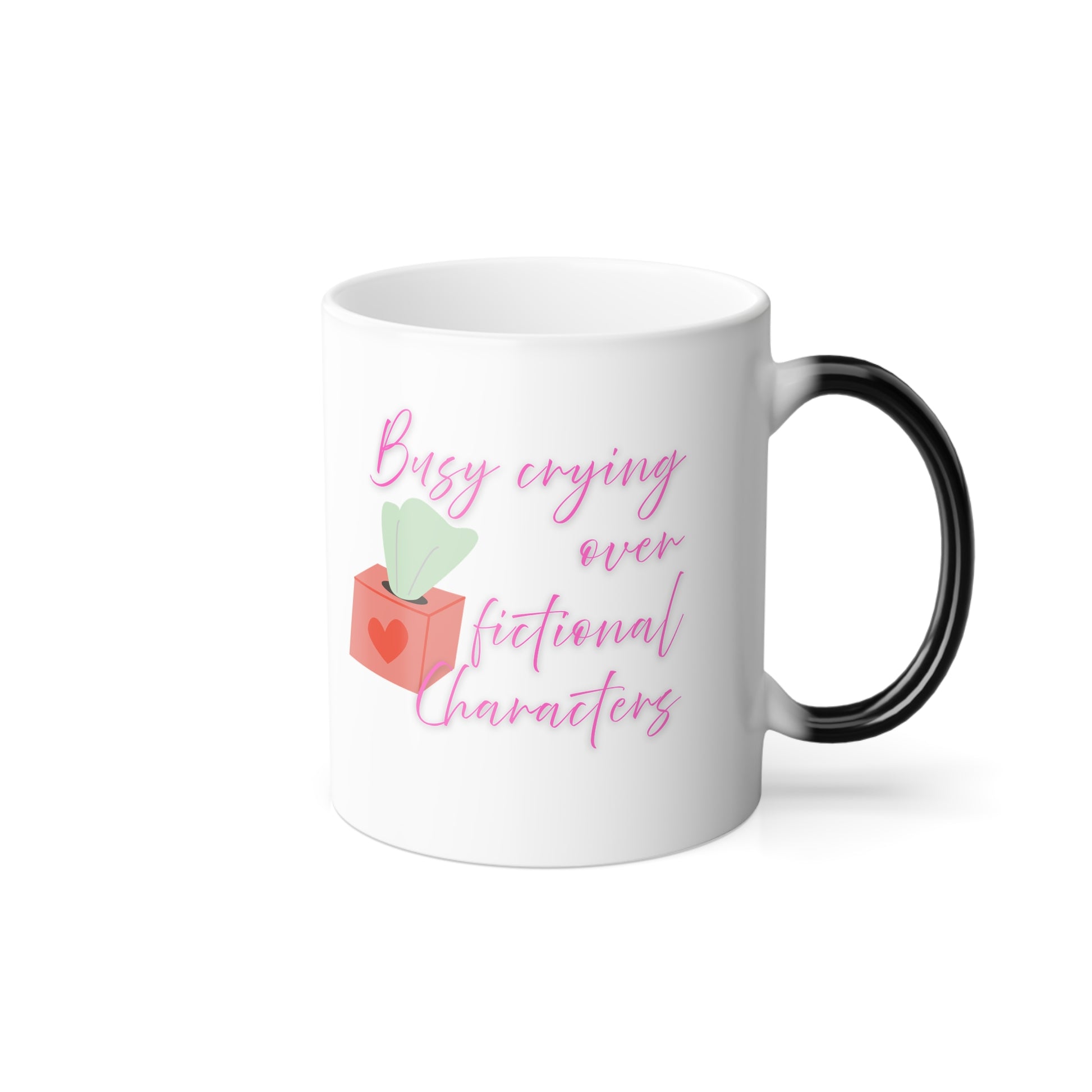 Color Morphing Mug: Feelings in Bloom, Unique Gift for Book Lovers, Heat Change Mug, Personalized Coffee Cup, Home Decor