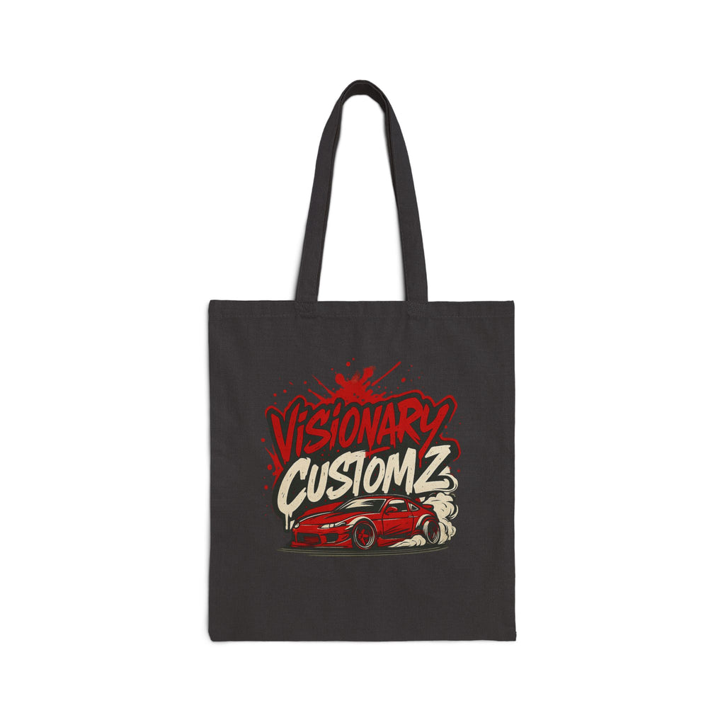 Visionary Customz Art Tote Bag | Stylish Canvas Carryall, Gift for Car Lovers, Eco-Friendly Shopping Bag, Graphic Tote for Events