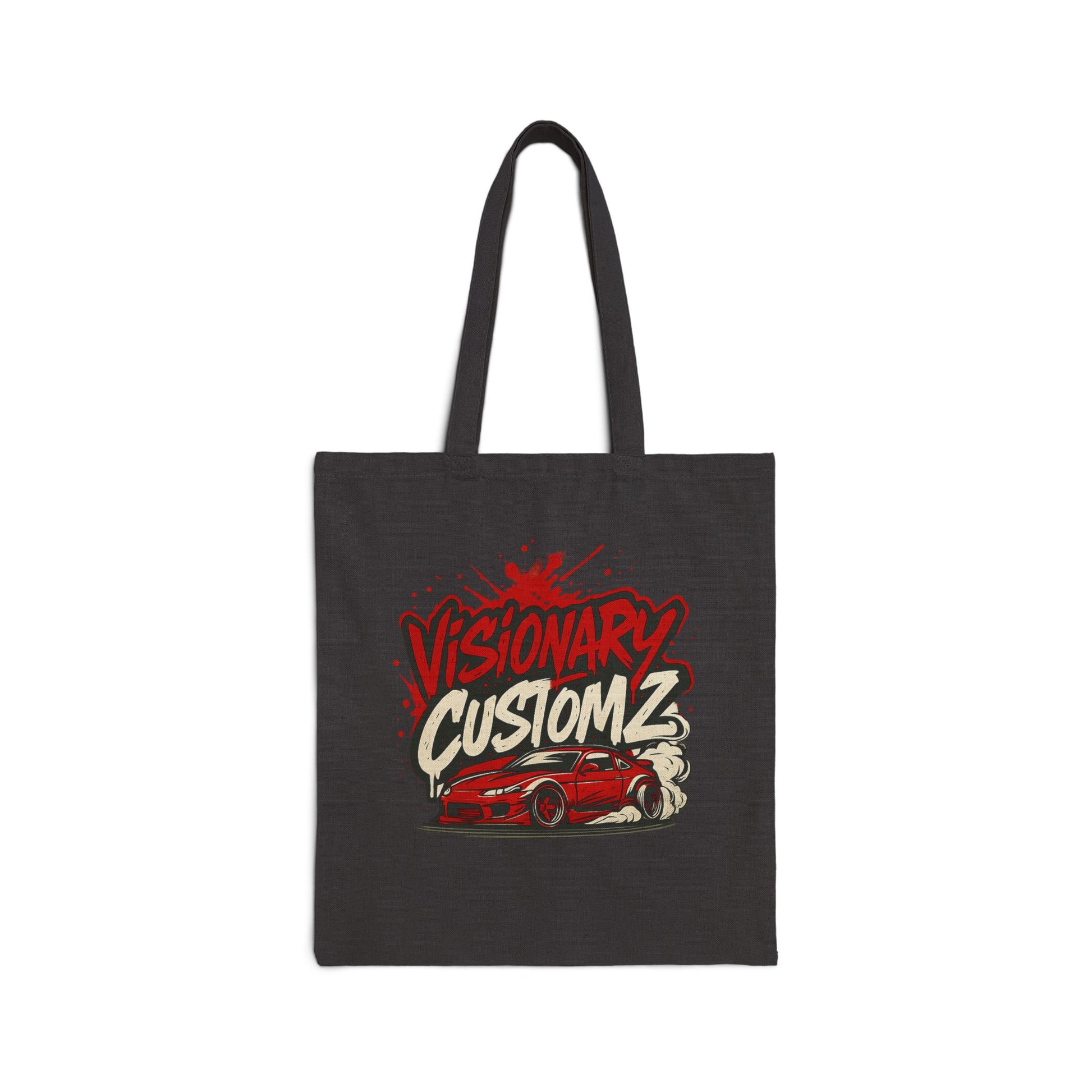 Visionary Customz Art Tote Bag | Stylish Canvas Carryall, Gift for Car Lovers, Eco-Friendly Shopping Bag, Graphic Tote for Events