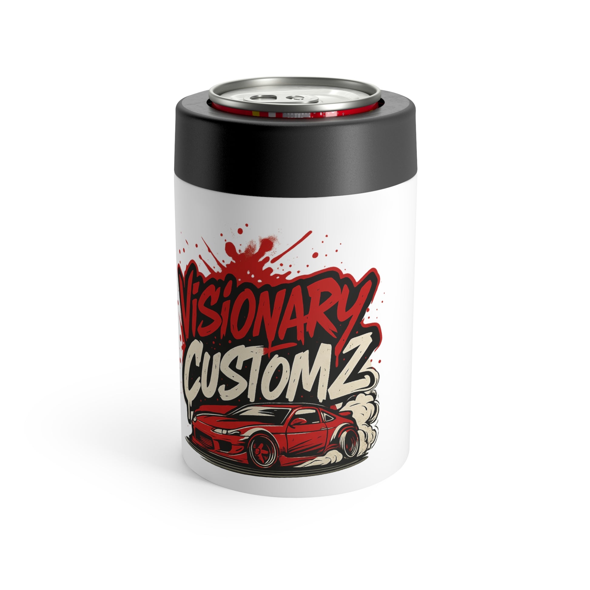 Custom Car Enthusiast Can Holder, Car Lover Gift, Personalized Drink Sleeve, Auto Show Accessory, Party Favor