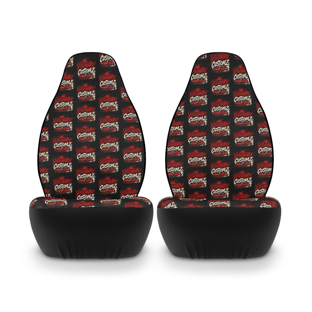 Polyester Car Seat Covers - Funky Design for Car Enthusiasts, Vehicle Accessories, Auto Decor, Gift for Drivers, Unique Car Interior