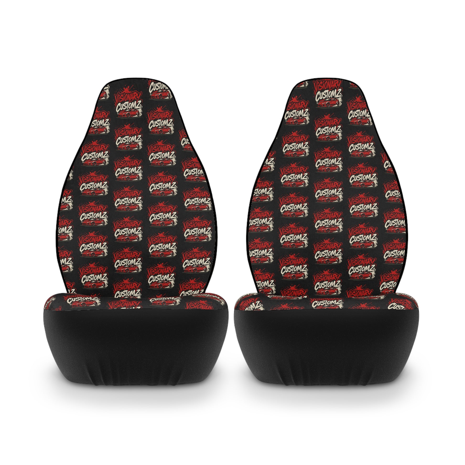 Polyester Car Seat Covers - Funky Design for Car Enthusiasts, Vehicle Accessories, Auto Decor, Gift for Drivers, Unique Car Interior