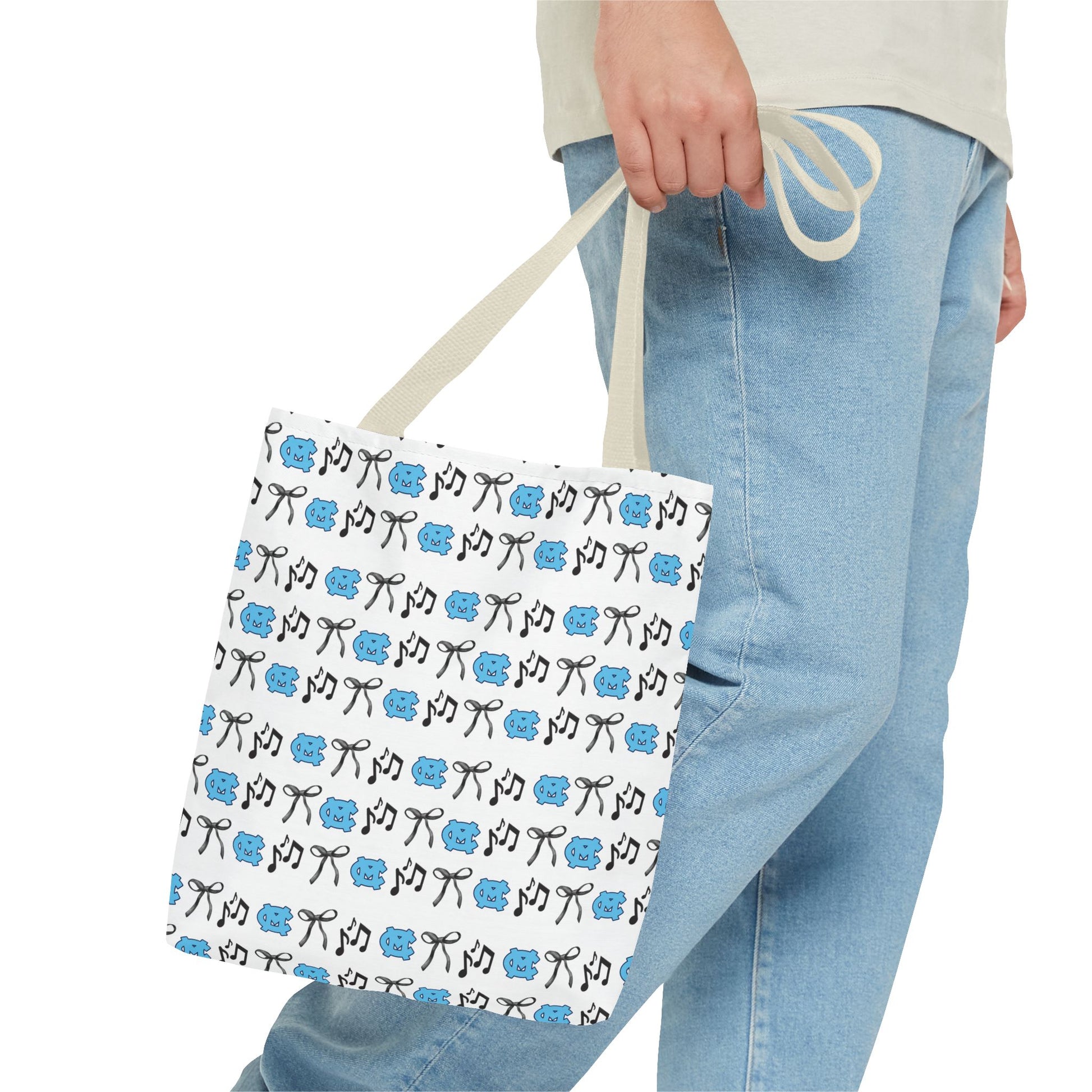 Cute Patterned Tote Bag for McMinn Central Lovers, Reusable Shopping Bag, Gift for Crafters, Handmade Tote, Eco-Friendly Bag