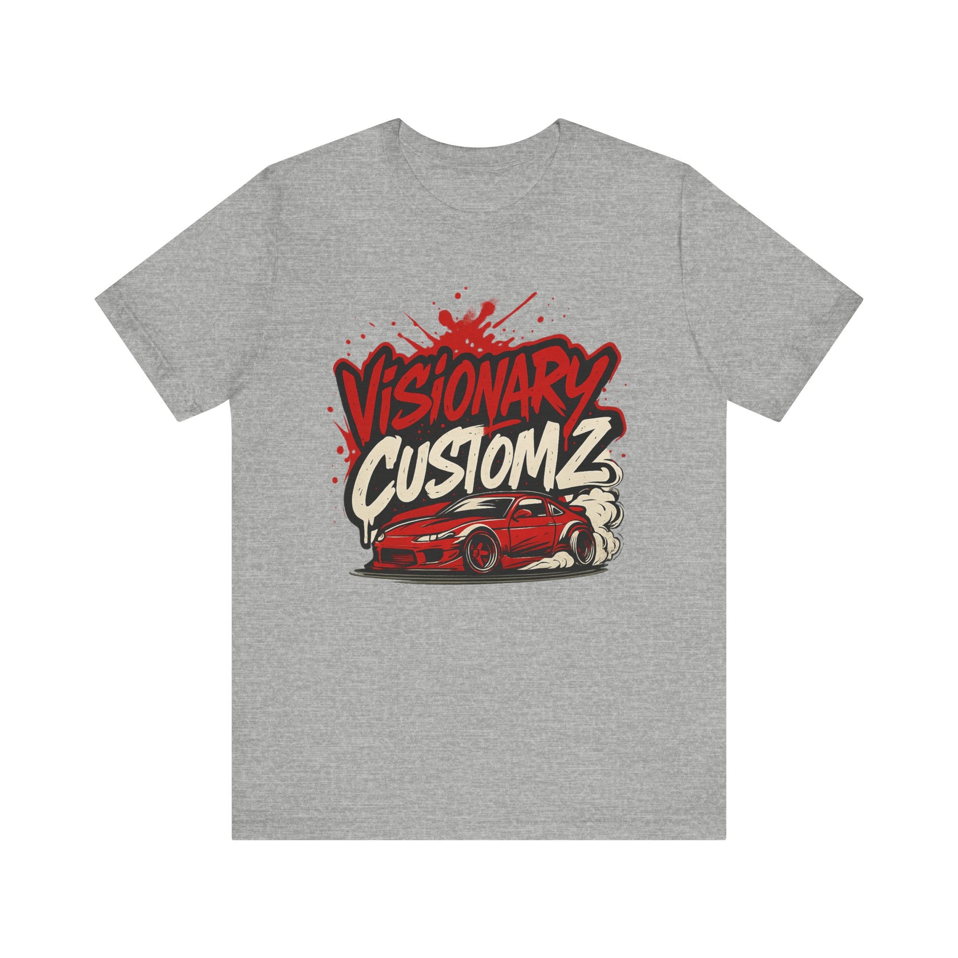 Visionary Customz Graphic Tee, Unisex Car Lover Shirt, Automotive Gift, Streetwear Top, Racing Enthusiast Apparel