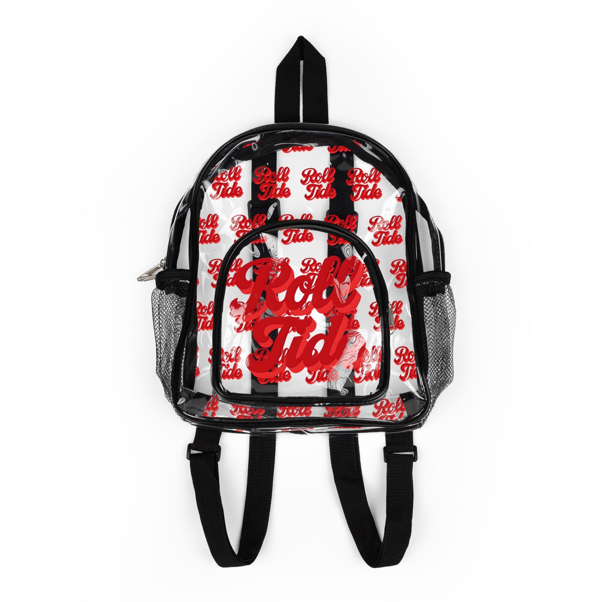 Clear Stadium Backpack - Sporty Clear Bag, Game Day Essentials, School Bag, Festival Gear, Transparent Backpack