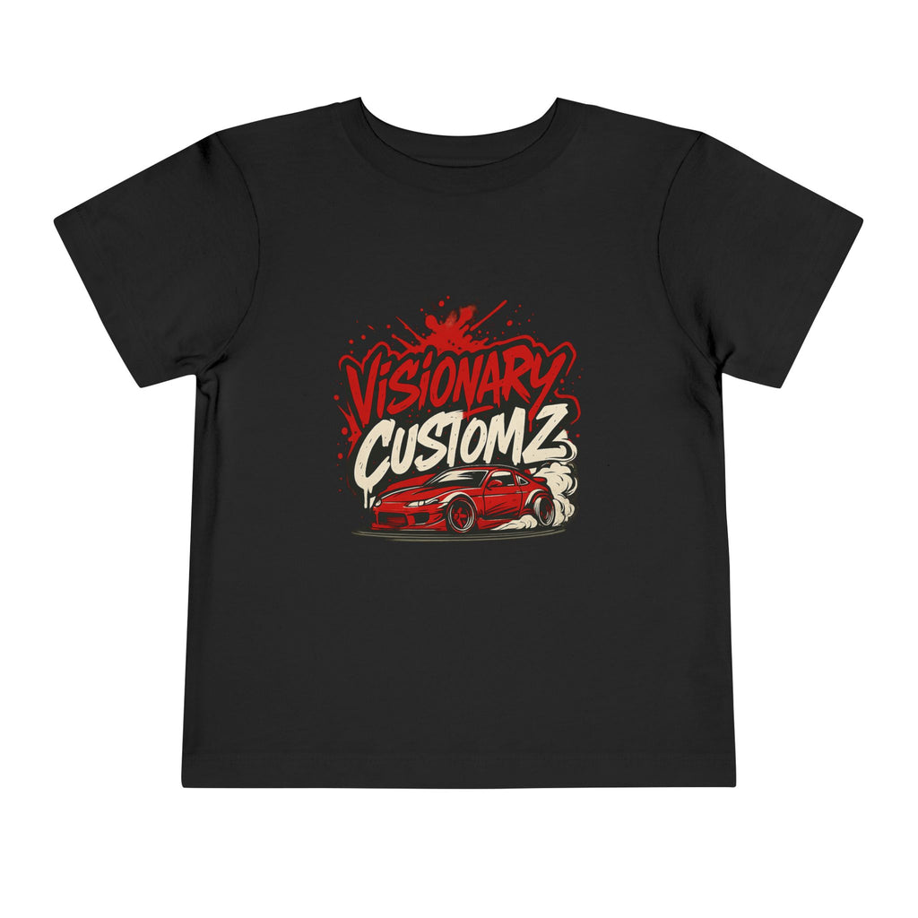 Visionary Customz Toddler Tee - Race Car Design, Perfect for Boys, Birthday Gift, Casual Wear, Playtime T-Shirt, Kids Apparel