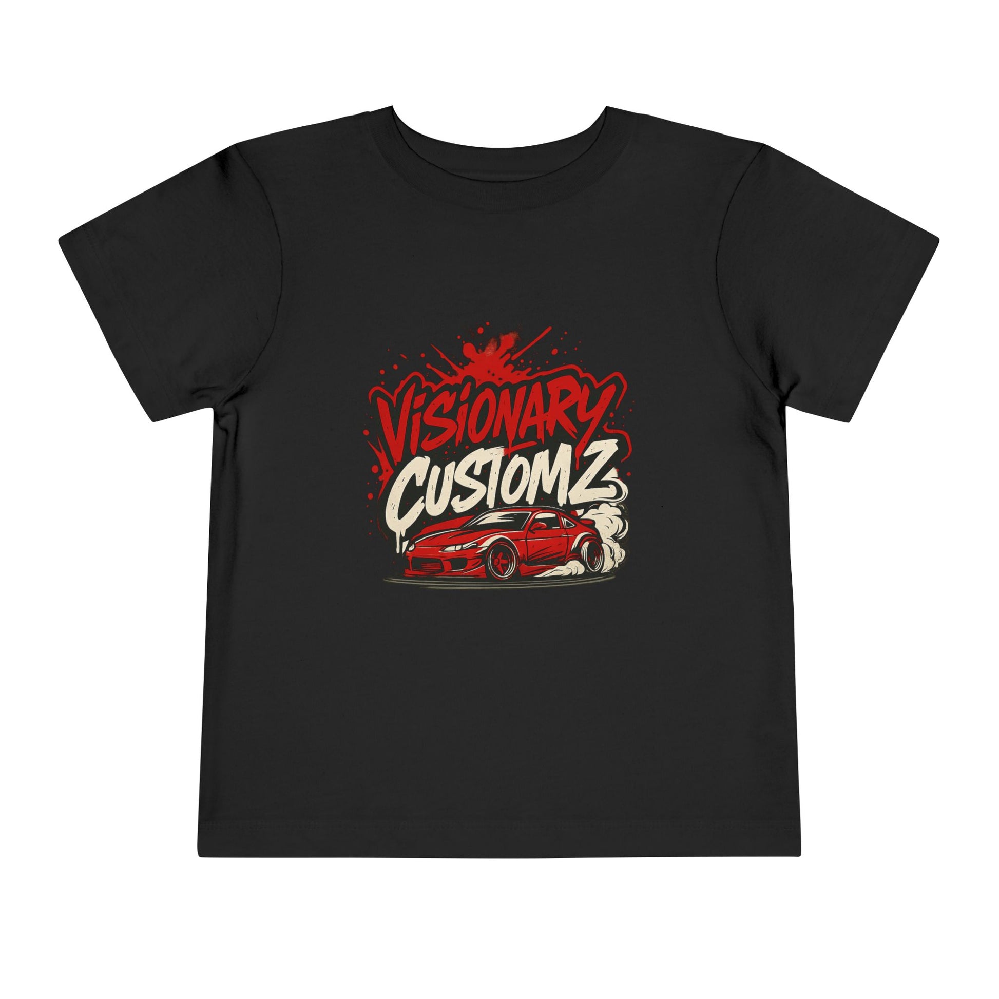 Visionary Customz Toddler Tee - Race Car Design, Perfect for Boys, Birthday Gift, Casual Wear, Playtime T-Shirt, Kids Apparel