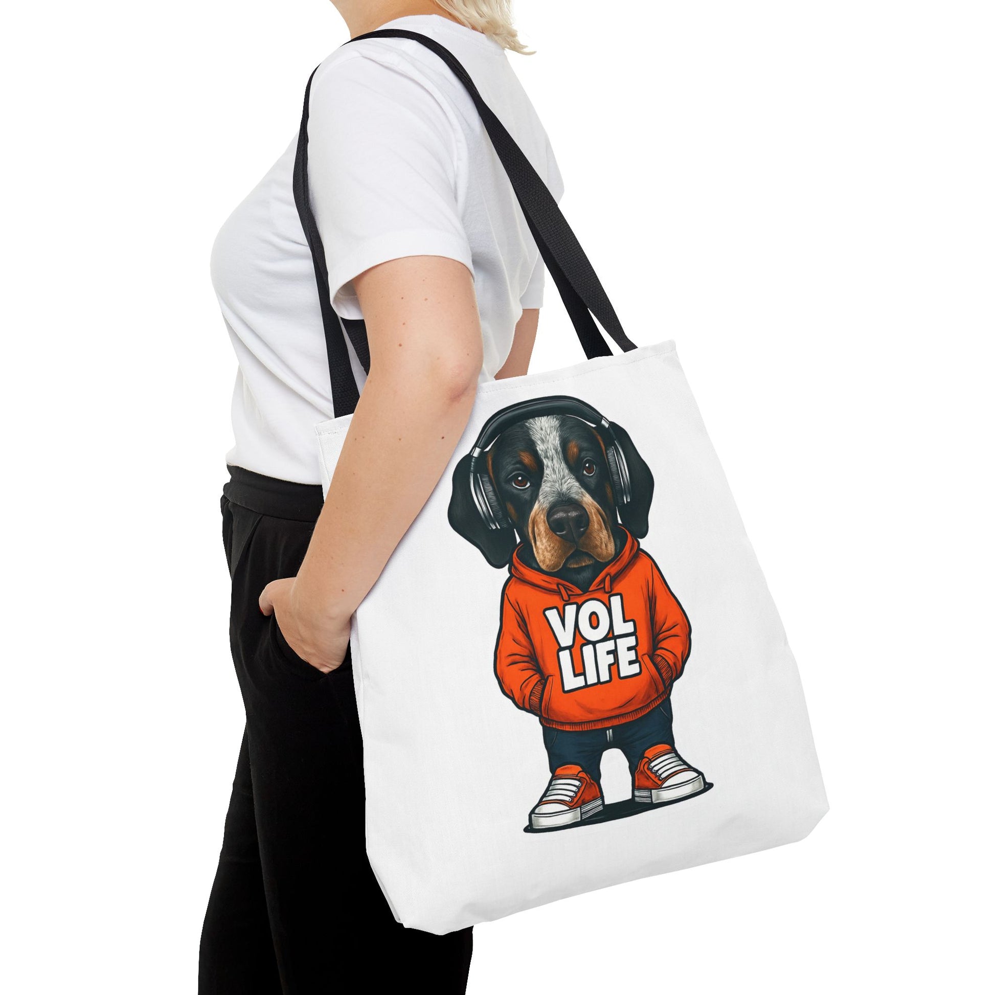 Vol Life Dog Tote Bag, Cute Dog Lover Bag, Funny Pet Tote, Funny Gift for Dog Parents, Dog Mom Gift, AOP Dog Tote