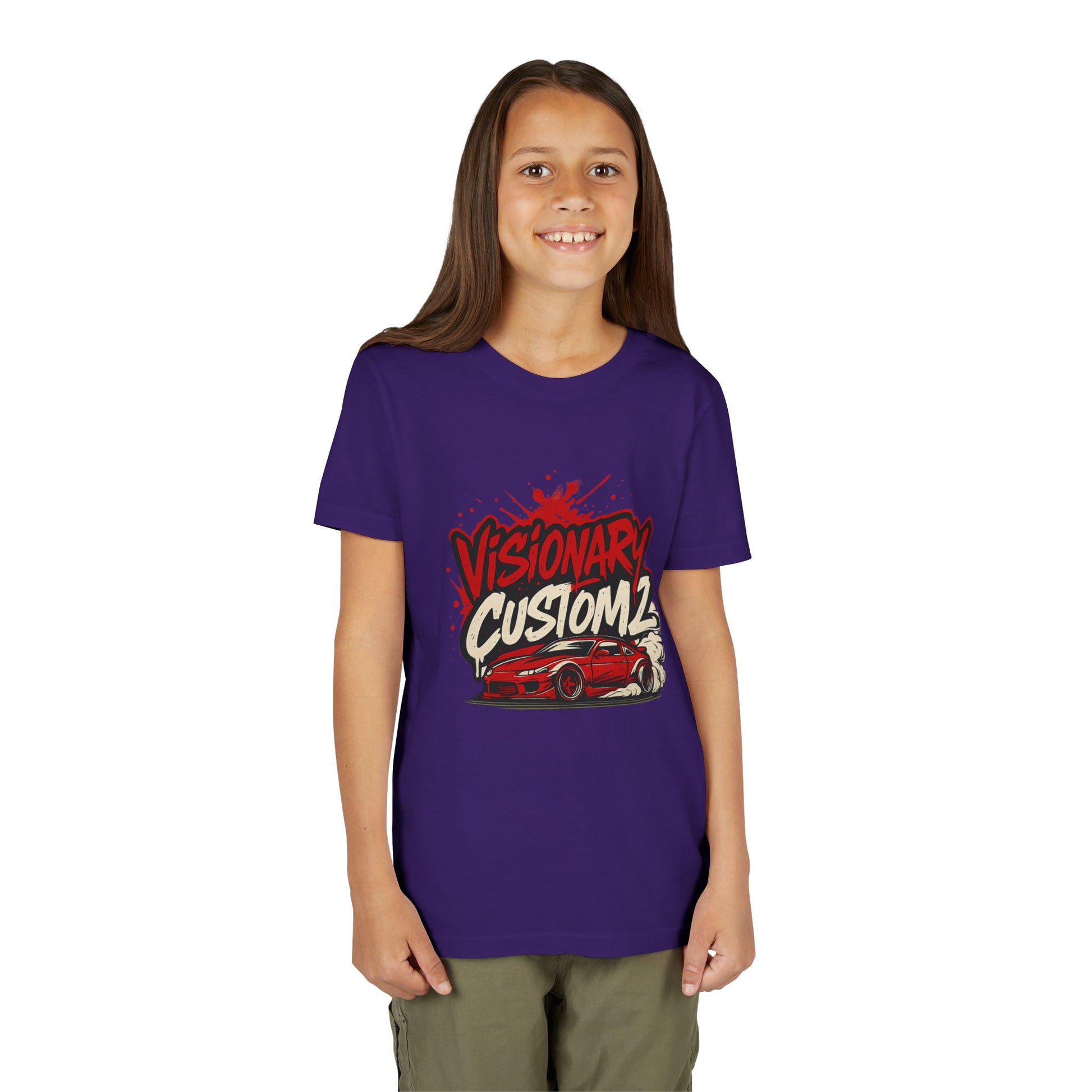 Visionary Custom Youth Tee - Cool Car Graphic, Gift for Young Car Enthusiasts, Birthday Shirt, Customizable Apparel, Automotive Fashion