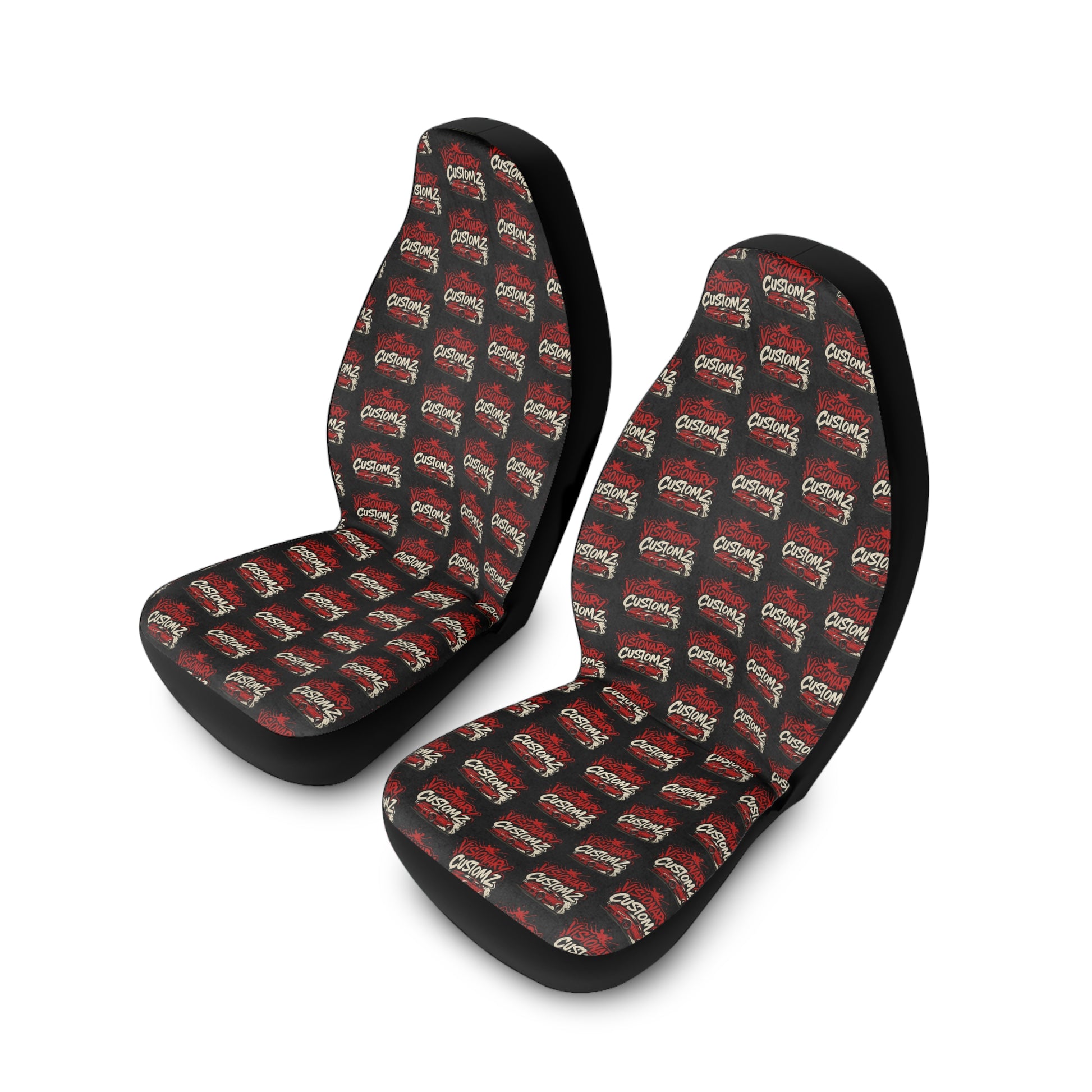Polyester Car Seat Covers - Funky Design for Car Enthusiasts, Vehicle Accessories, Auto Decor, Gift for Drivers, Unique Car Interior