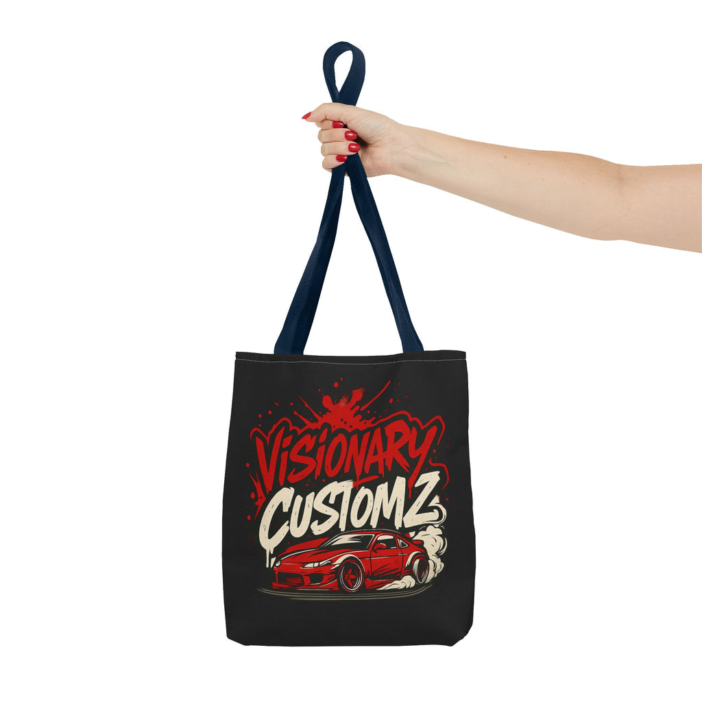 Visionary Customz Tote Bag - Stylish Car Enthusiast Bag, Gift for Auto Lovers, Custom Car Accessories, Unique Shopping Tote, AOP Design