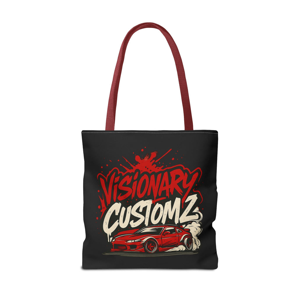 Visionary Customz Tote Bag - Stylish Car Enthusiast Bag, Gift for Auto Lovers, Custom Car Accessories, Unique Shopping Tote, AOP Design