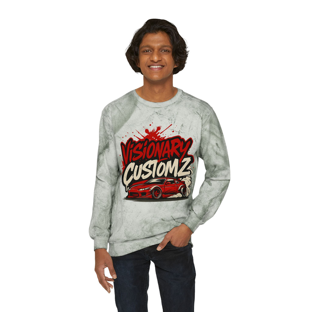 Visionary Custom Z Color Blast Sweatshirt, Unisex Sweatshirt, Comfort Colors