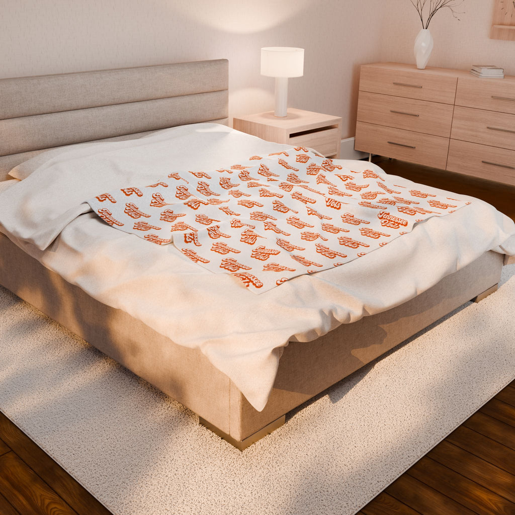 Vols Cozy Velveteen Plush Blanket for Home Comfort, Soft Throw for Cozy Evenings, Perfect Gift for Birthdays and Holidays, Snuggle Up Blanket