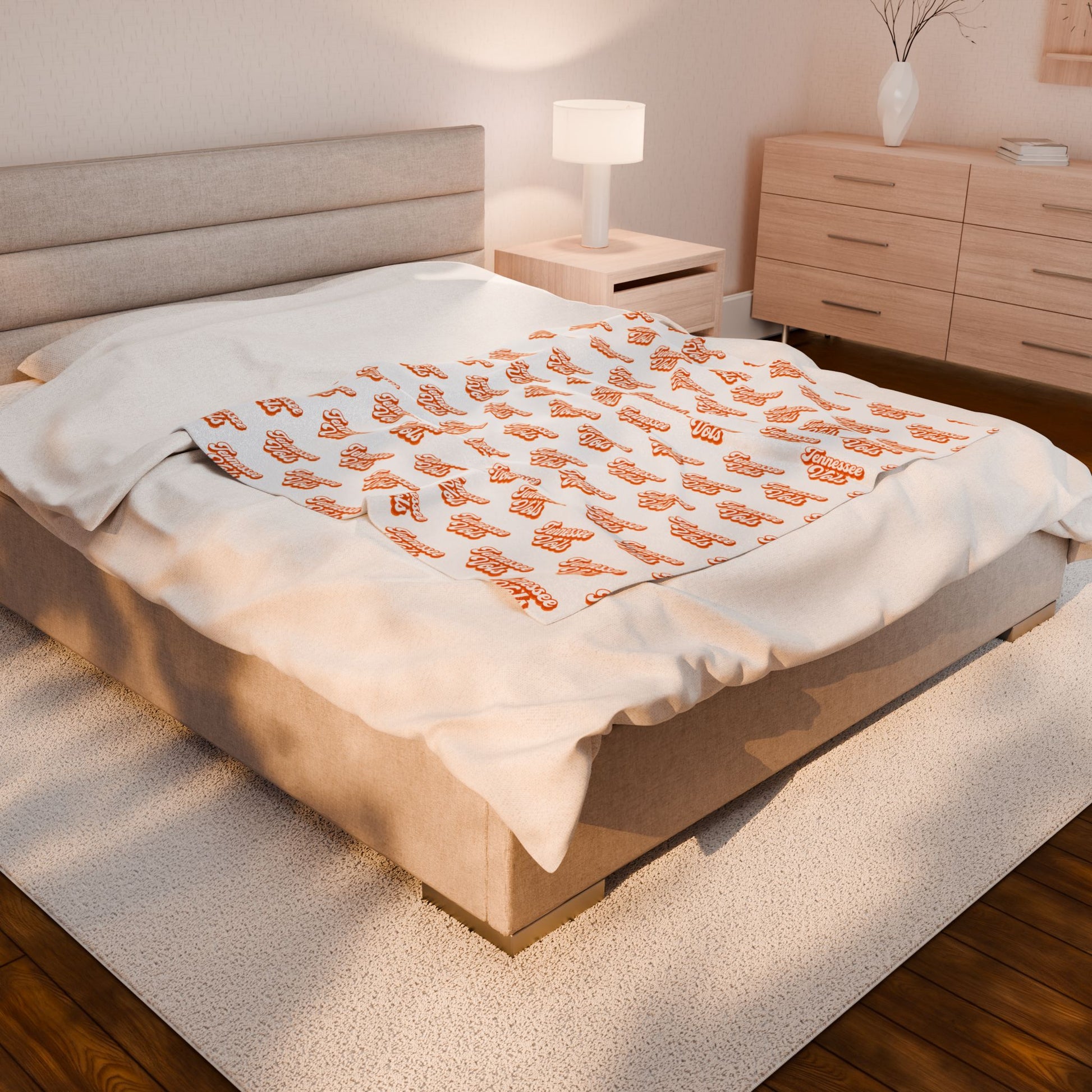 Vols Cozy Velveteen Plush Blanket for Home Comfort, Soft Throw for Cozy Evenings, Perfect Gift for Birthdays and Holidays, Snuggle Up Blanket