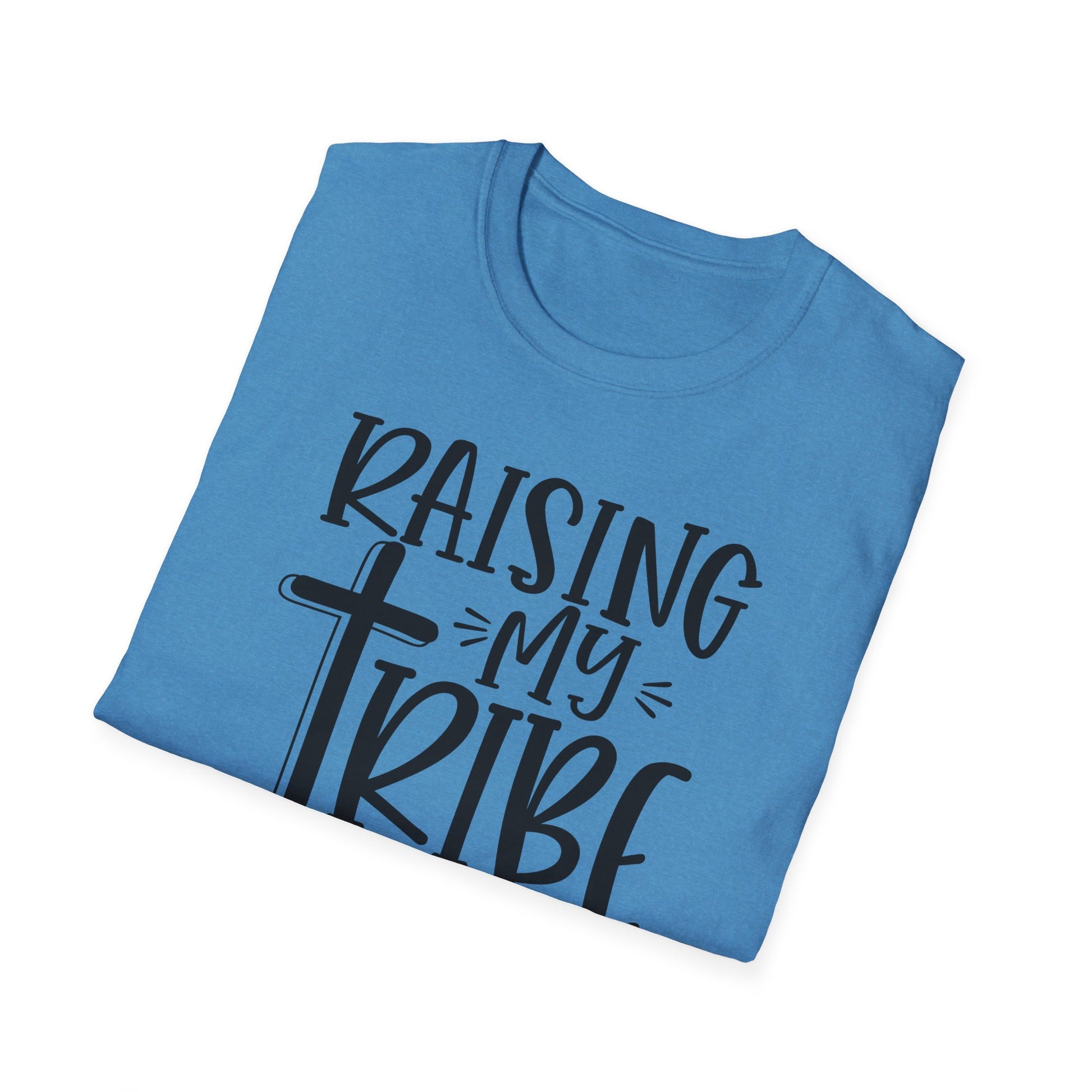 Raising My Tribe on Jesus Vibes Unisex T-Shirt, Christian Tee, Faith-Based Apparel, Gifts for Believers, Casual Church Wear