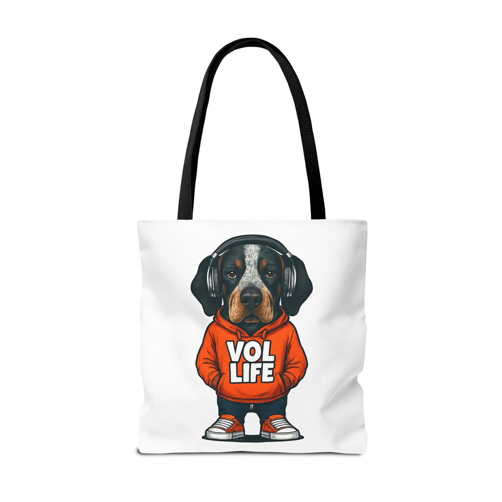 Vol Life Dog Tote Bag, Cute Dog Lover Bag, Funny Pet Tote, Funny Gift for Dog Parents, Dog Mom Gift, AOP Dog Tote