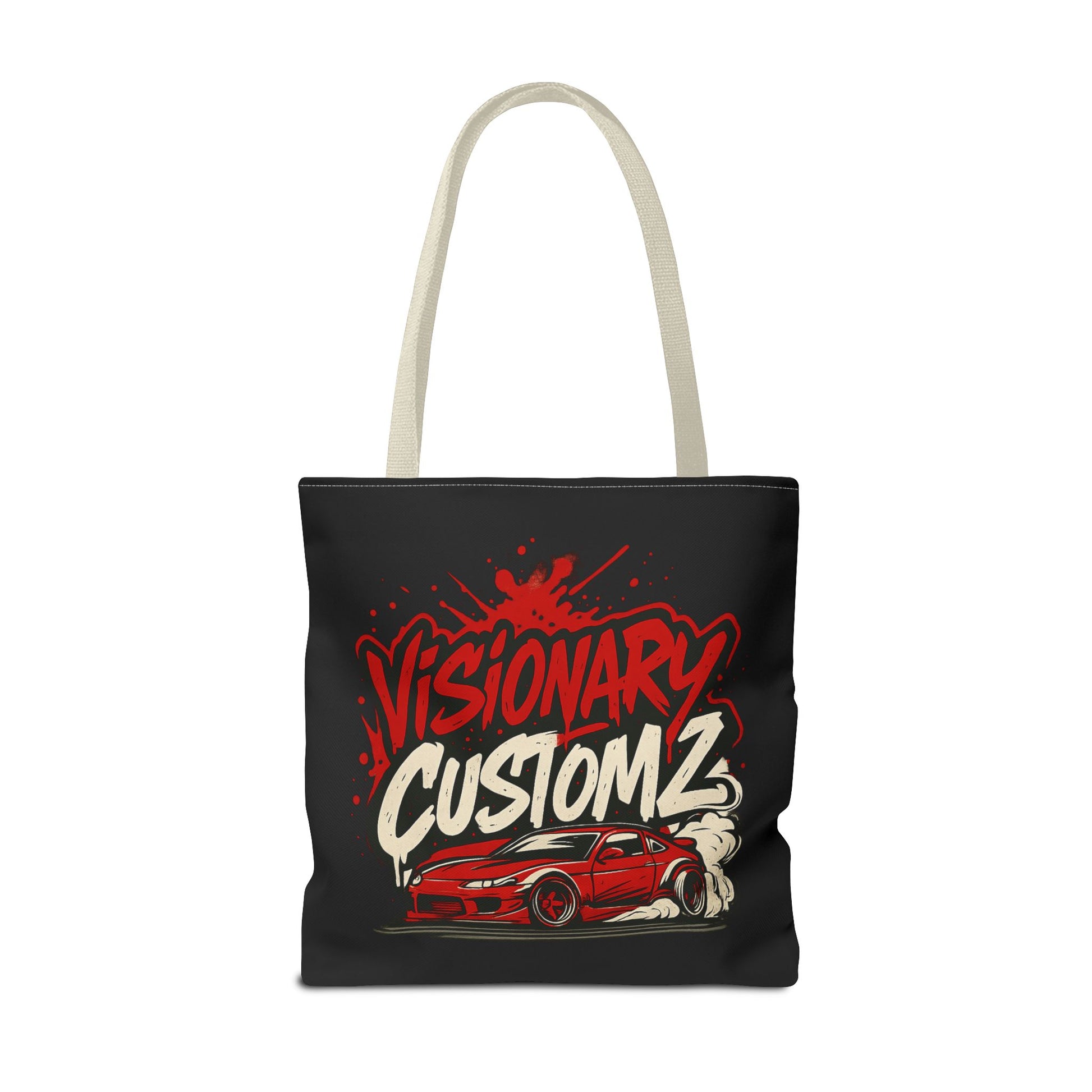 Visionary Customz Tote Bag - Stylish Car Enthusiast Bag, Gift for Auto Lovers, Custom Car Accessories, Unique Shopping Tote, AOP Design