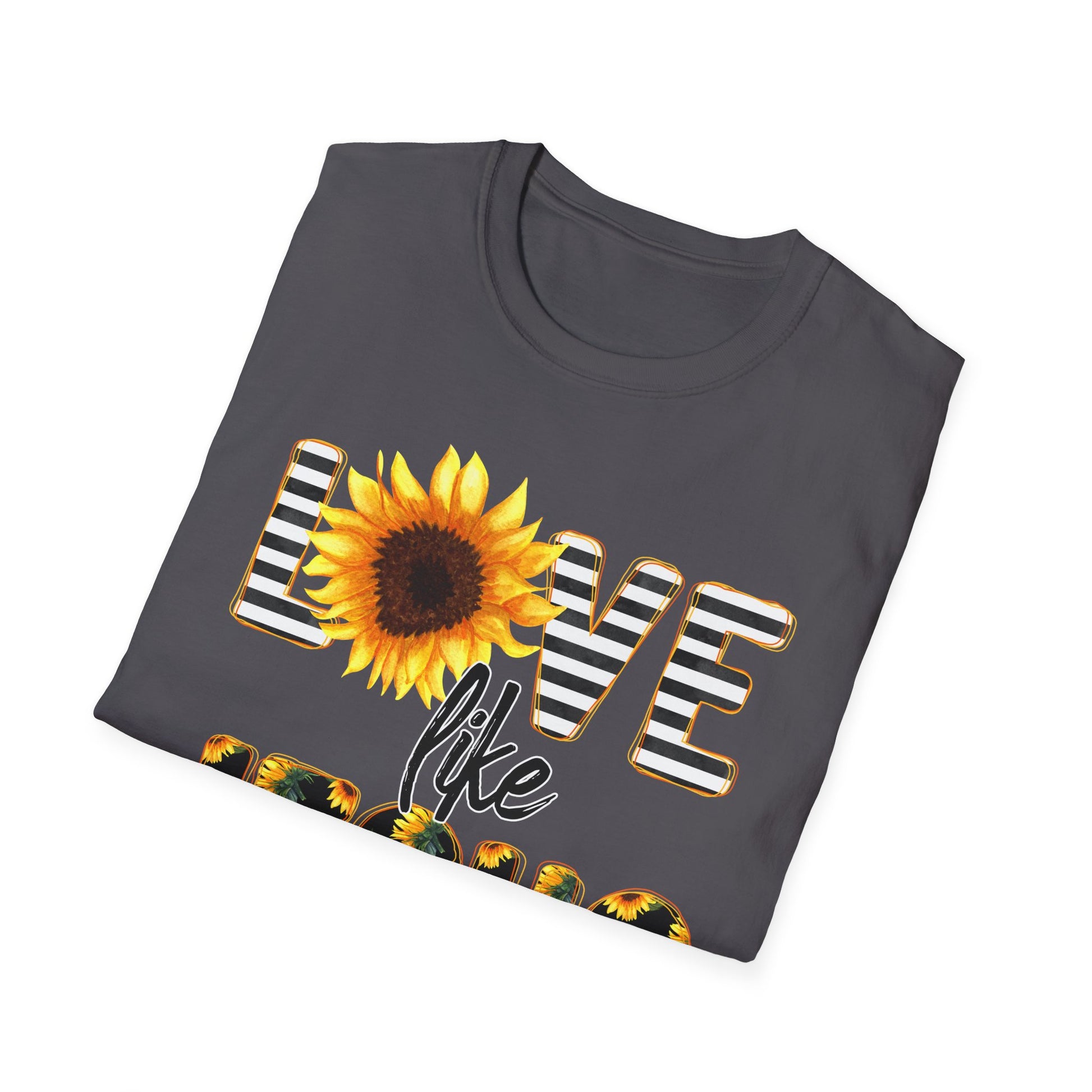 Sunflower Love Like Jesus T-Shirt | Unisex Tee, Christian Apparel, Inspirational Gift, Summer Fashion, Casual Wear