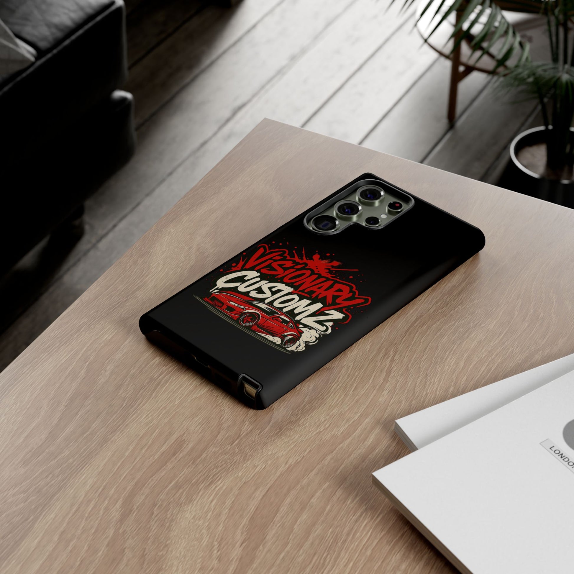 Visionary Customz Phone Case, Car Lover Accessory, Gift for Auto Enthusiasts, Customizable Phone Protection, Birthday Gift Idea