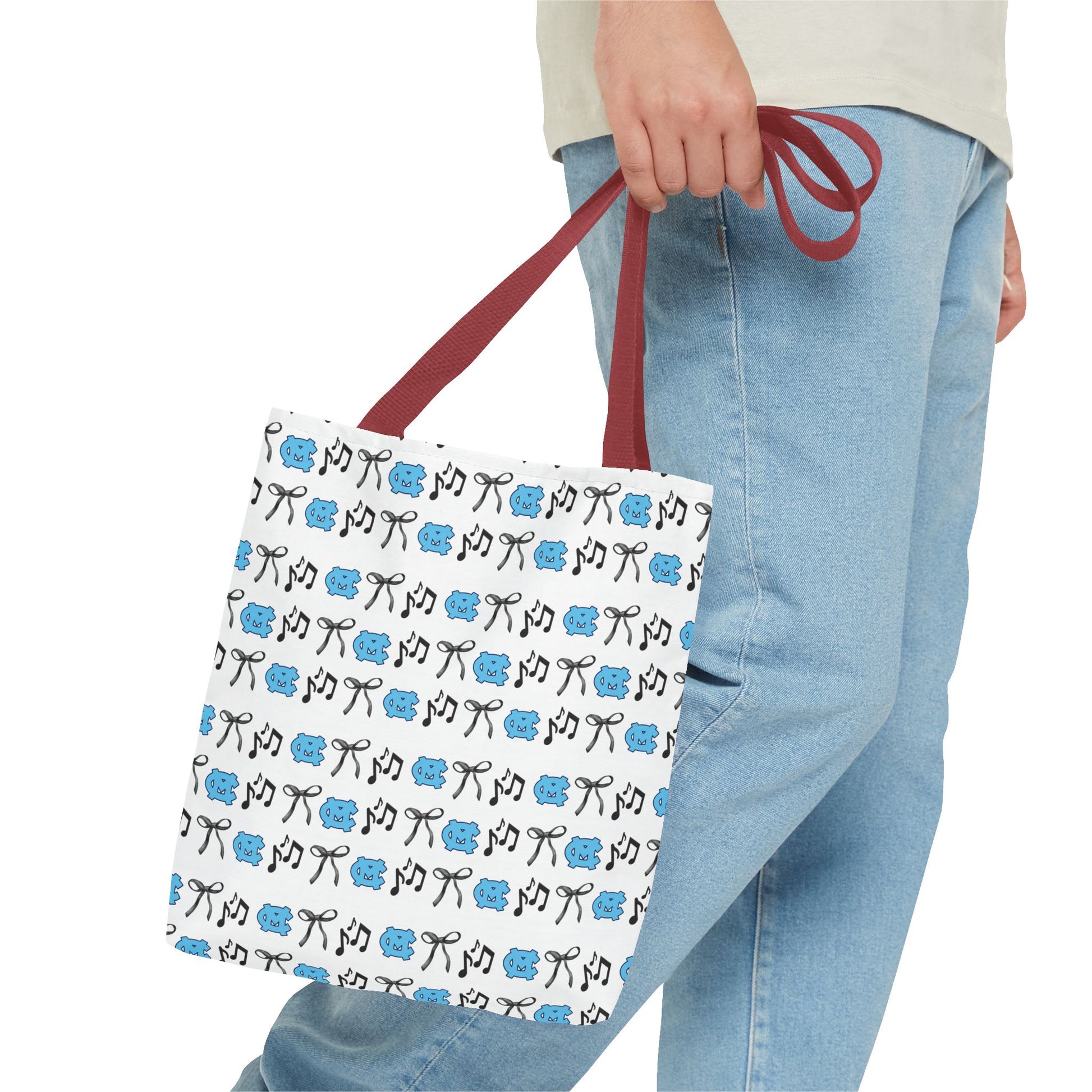 Cute Patterned Tote Bag for McMinn Central Lovers, Reusable Shopping Bag, Gift for Crafters, Handmade Tote, Eco-Friendly Bag