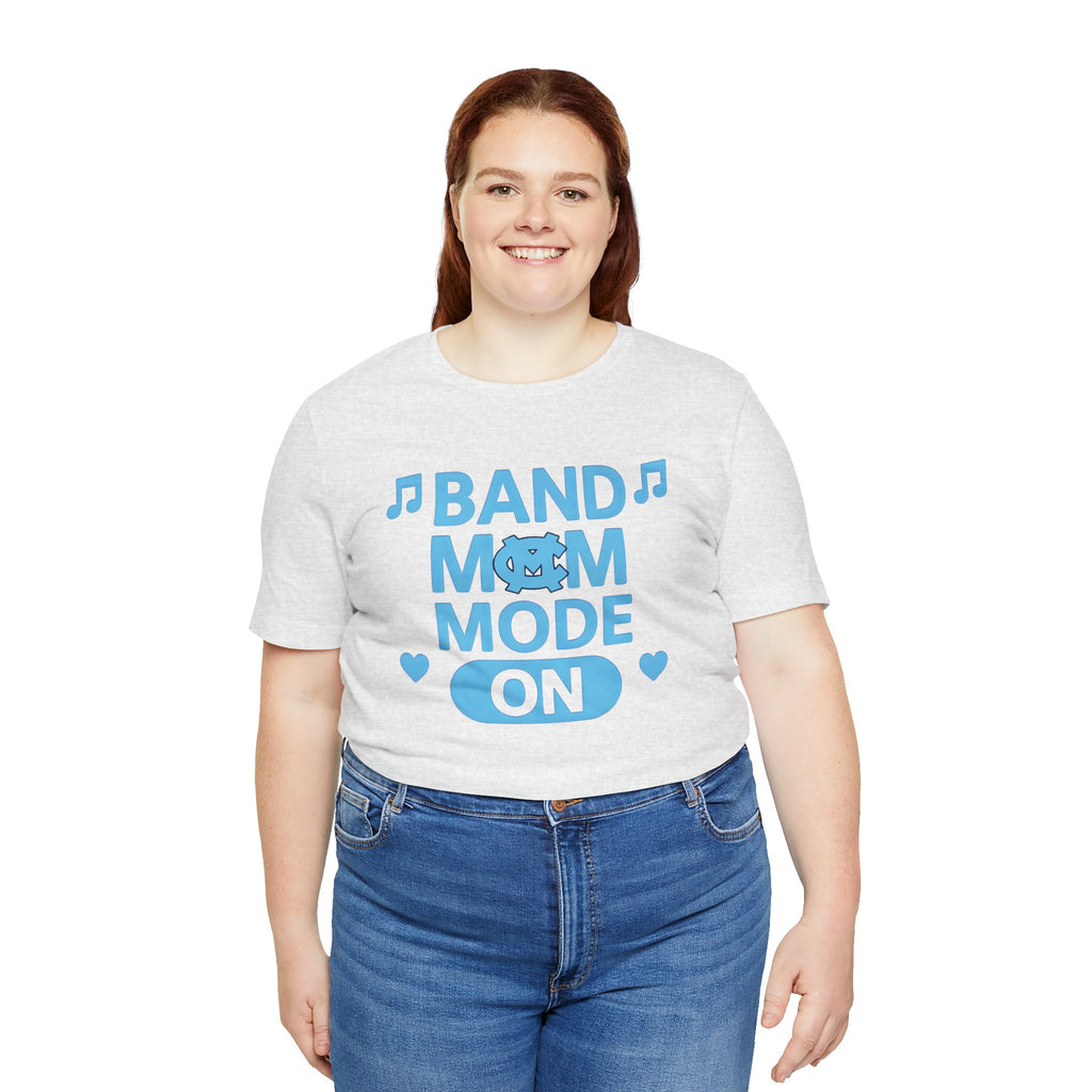 Band Mom Mode On Tee - Unisex Jersey Shirt for Music Lovers, Perfect for Concerts, Band Events, Gift for Moms, Music Enthusiasts