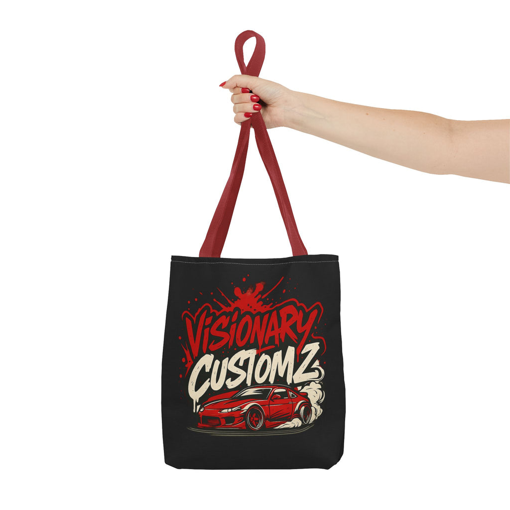 Visionary Customz Tote Bag - Stylish Car Enthusiast Bag, Gift for Auto Lovers, Custom Car Accessories, Unique Shopping Tote, AOP Design