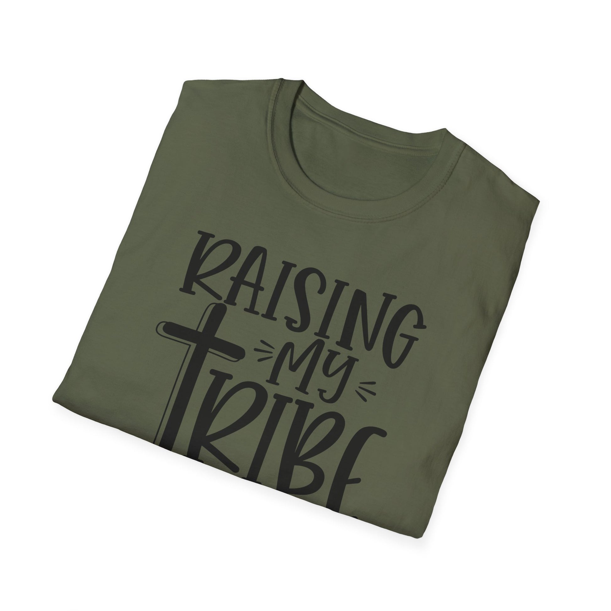 Raising My Tribe on Jesus Vibes Unisex T-Shirt, Christian Tee, Faith-Based Apparel, Gifts for Believers, Casual Church Wear