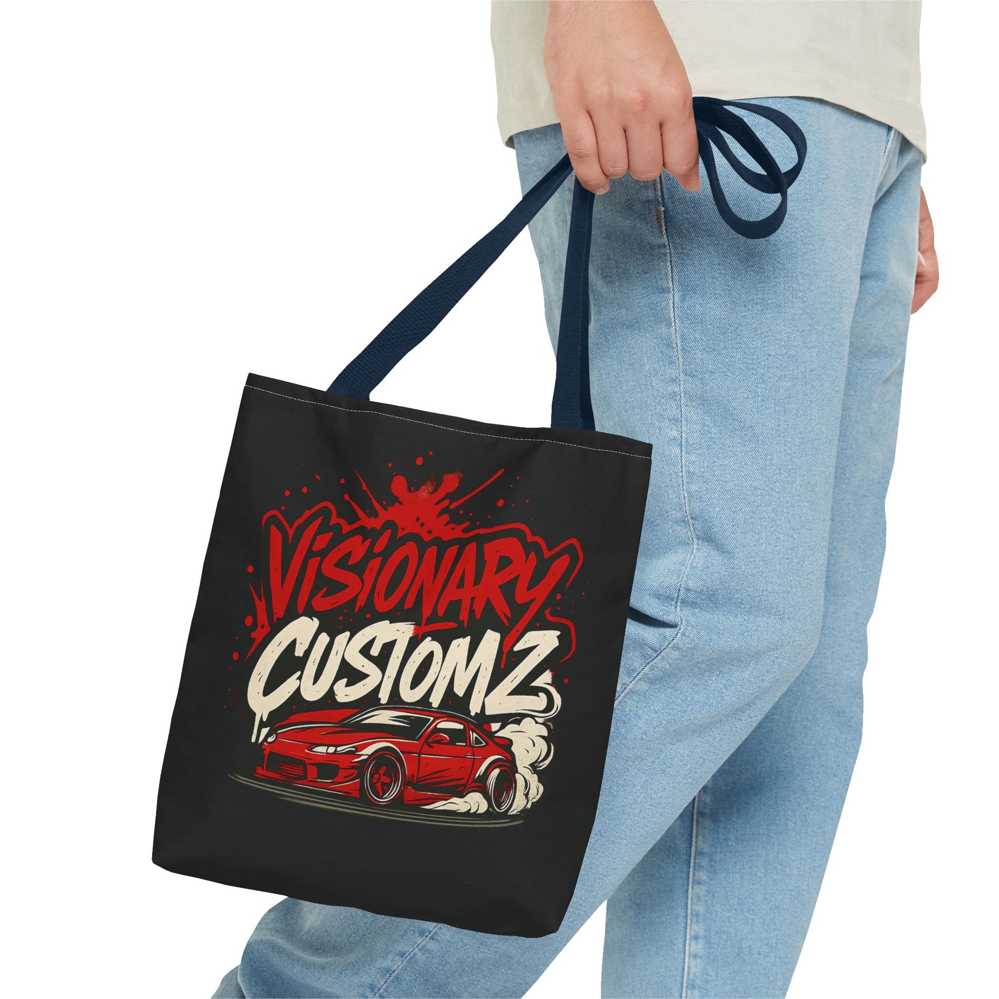 Visionary Customz Tote Bag - Stylish Car Enthusiast Bag, Gift for Auto Lovers, Custom Car Accessories, Unique Shopping Tote, AOP Design