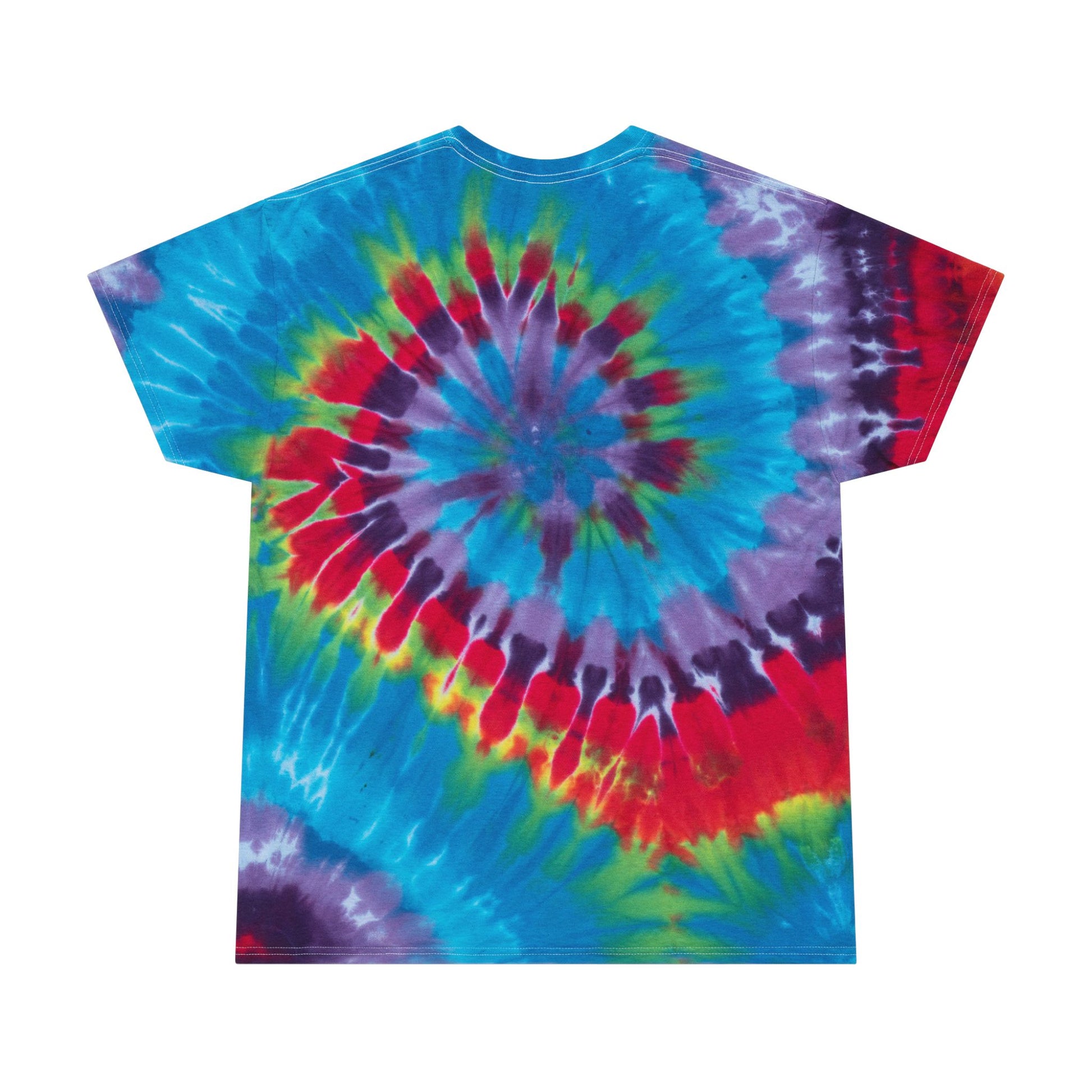 Spiral Tie-Dye Tee with Custom Graphics, Retro Vibe, Perfect for Festivals, Car Enthusiasts, Summer Outfits, Unique Gift Ideas