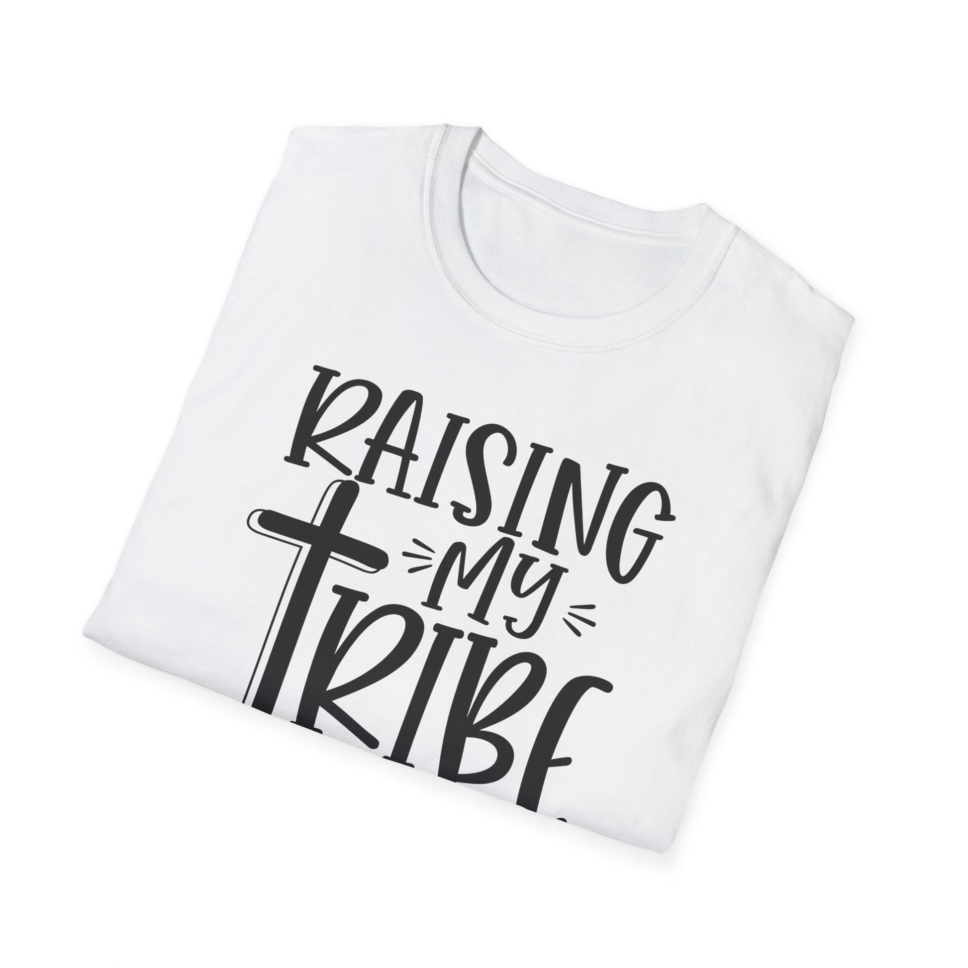 Raising My Tribe on Jesus Vibes Unisex T-Shirt, Christian Tee, Faith-Based Apparel, Gifts for Believers, Casual Church Wear