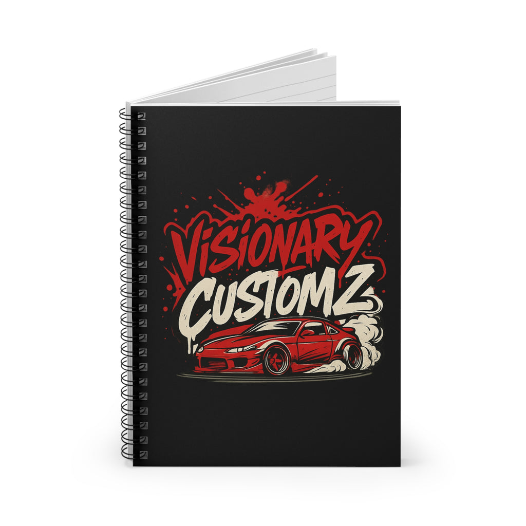 Visionary Customz Car Enthusiast Notebook | Perfect Gift for Car Lovers, Journaling, Sketching, Gift for Him/Her, Automotive Design