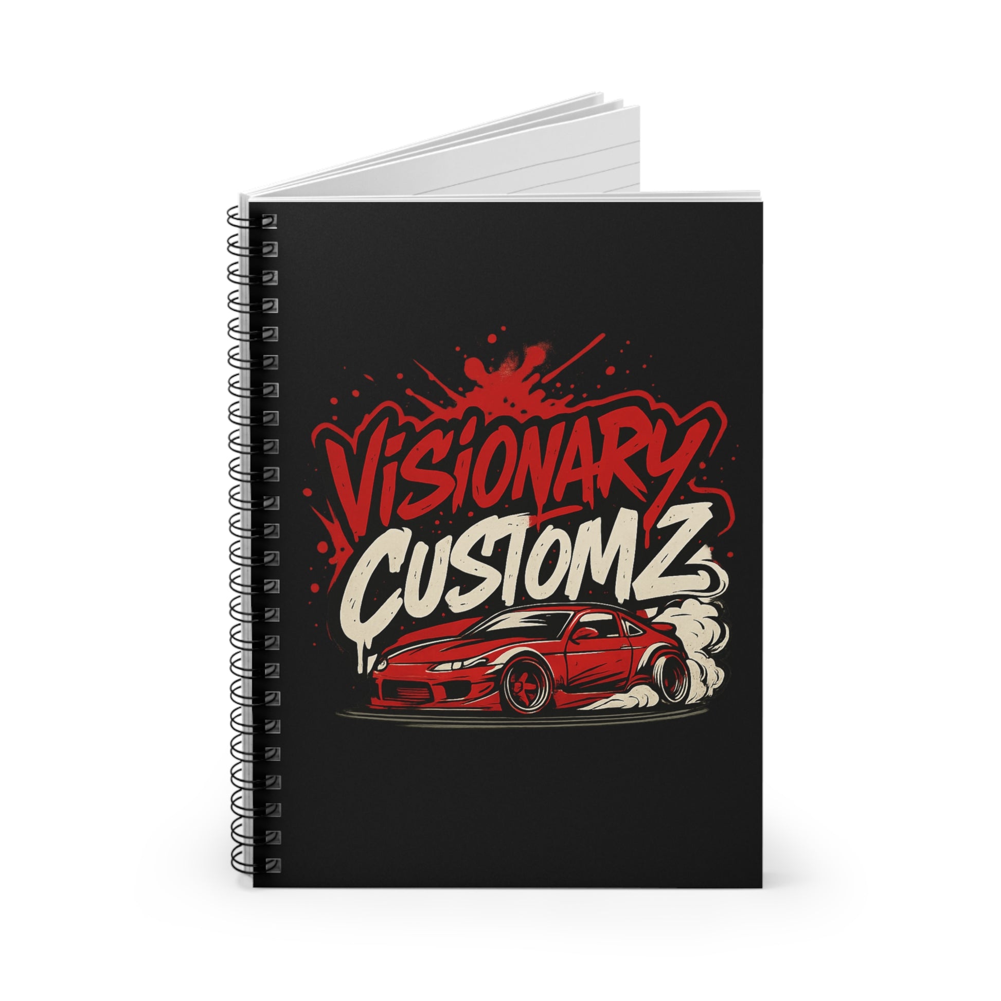 Visionary Customz Car Enthusiast Notebook | Perfect Gift for Car Lovers, Journaling, Sketching, Gift for Him/Her, Automotive Design