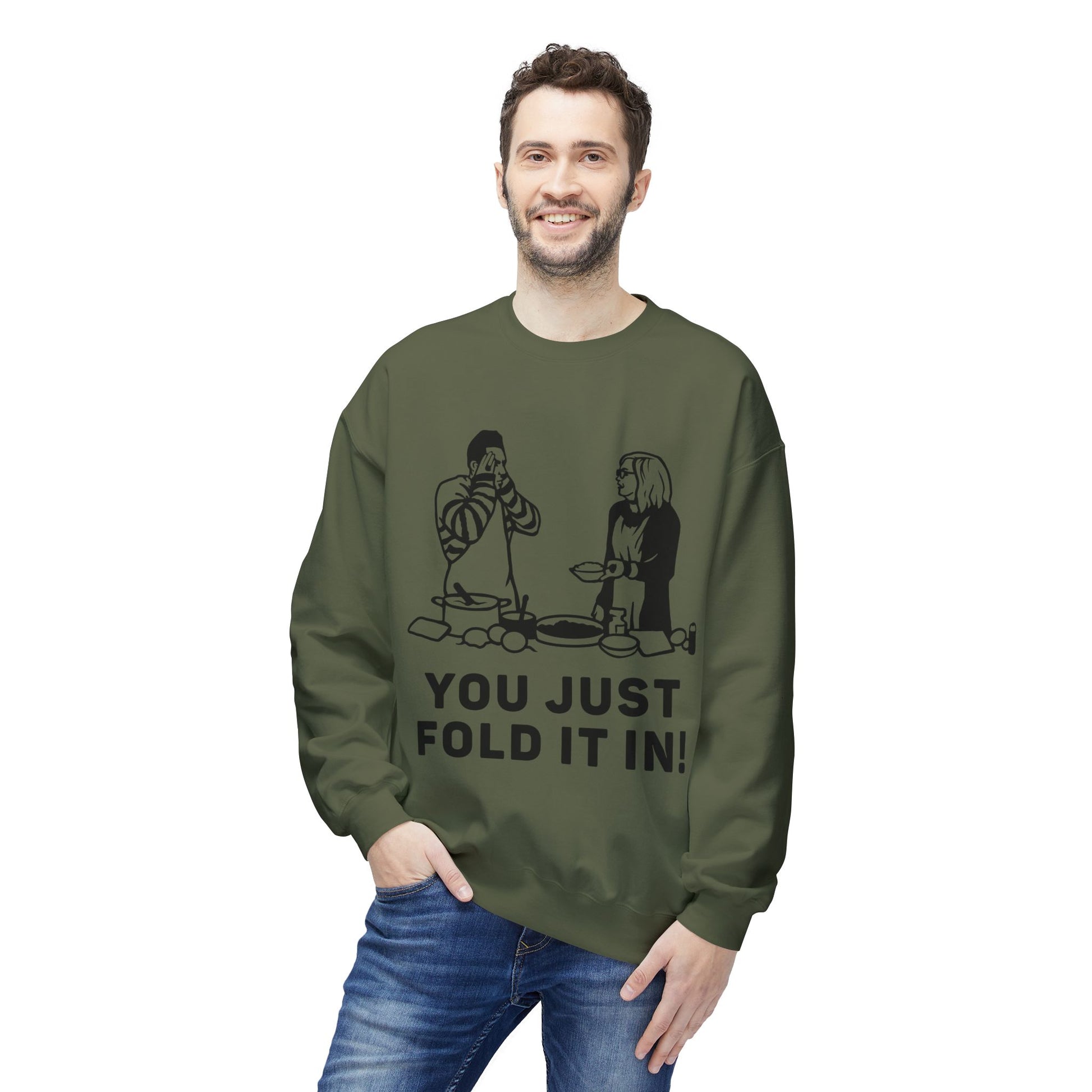 Schitts Creek David Humorous Cooking Sweatshirt, Cozy Sweatshirt for Food Lovers & Friends, Funny Gift for Culinary Fans, Perfect for Home & Holidays