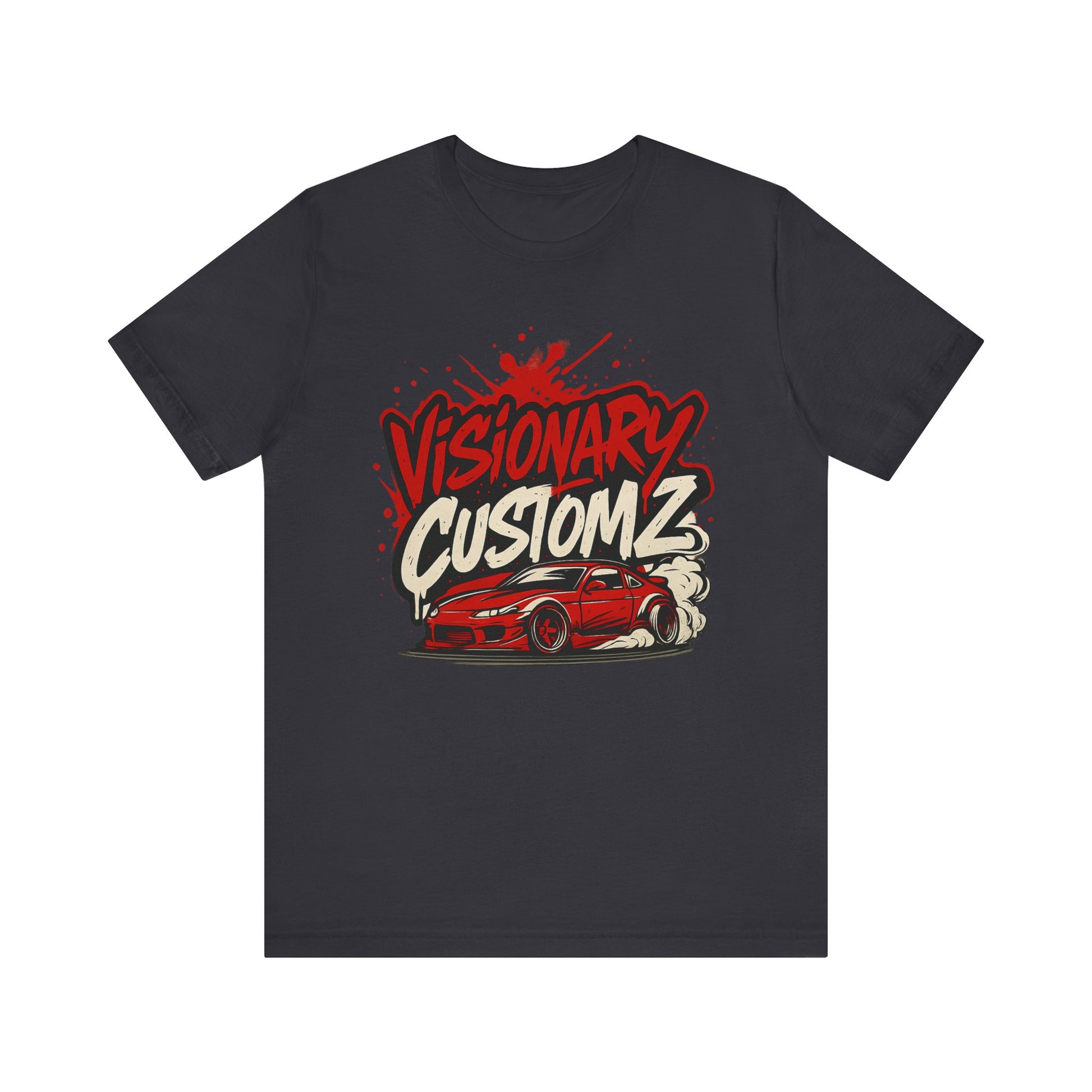 Visionary Customz Graphic Tee, Unisex Car Lover Shirt, Automotive Gift, Streetwear Top, Racing Enthusiast Apparel