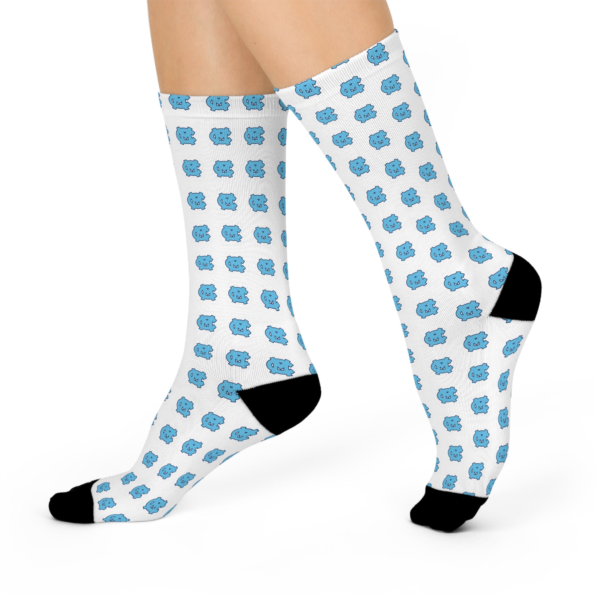 McMinn Central Printed Crew Socks | Comfortable Gift, Casual Wear, Everyday Socks, Unique Style, Sock Lover Gift