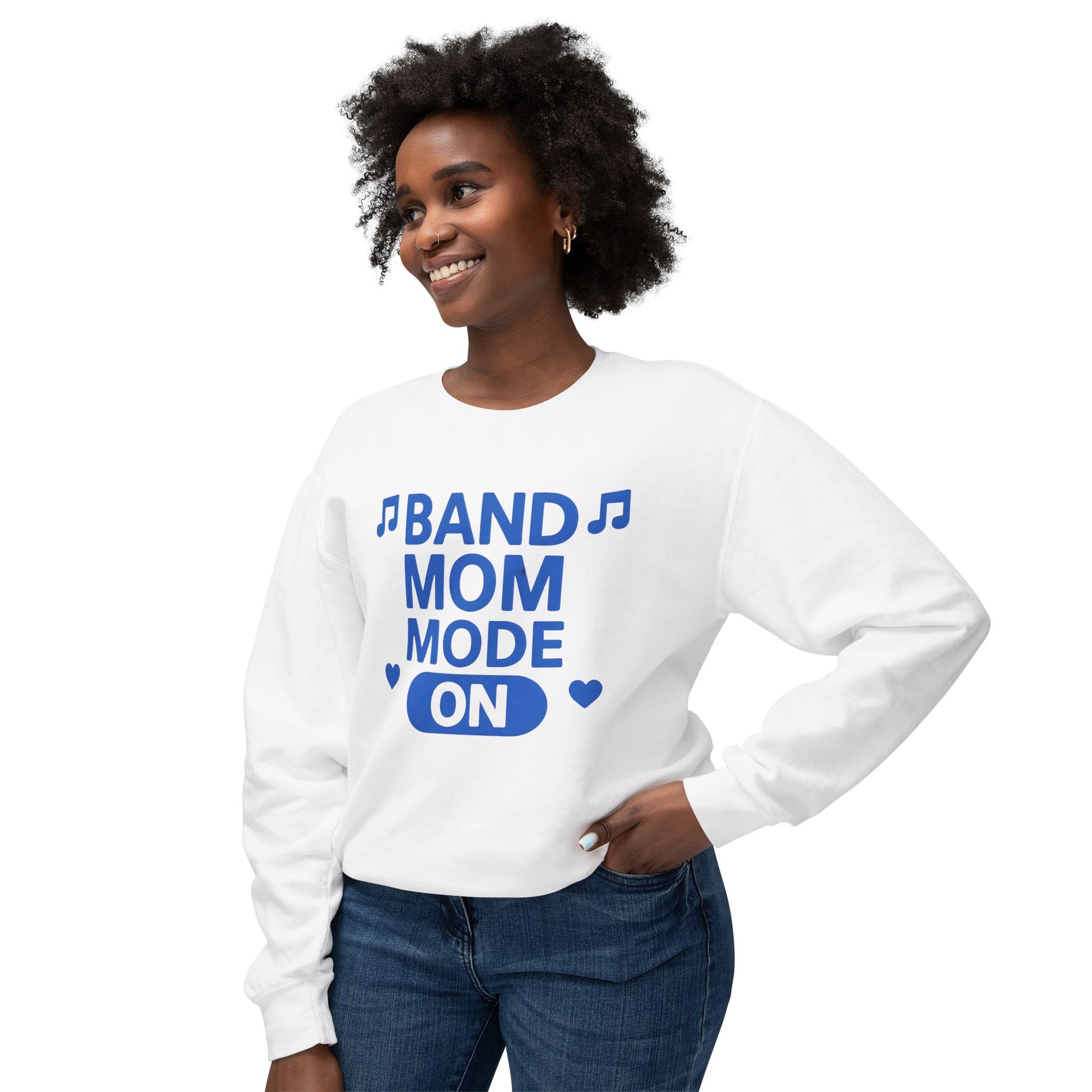 Band Mom Crewneck Sweatshirt | Perfect Gift for Music Lovers, Concert Attendees, Music Events, Cheerful Everyday Wear