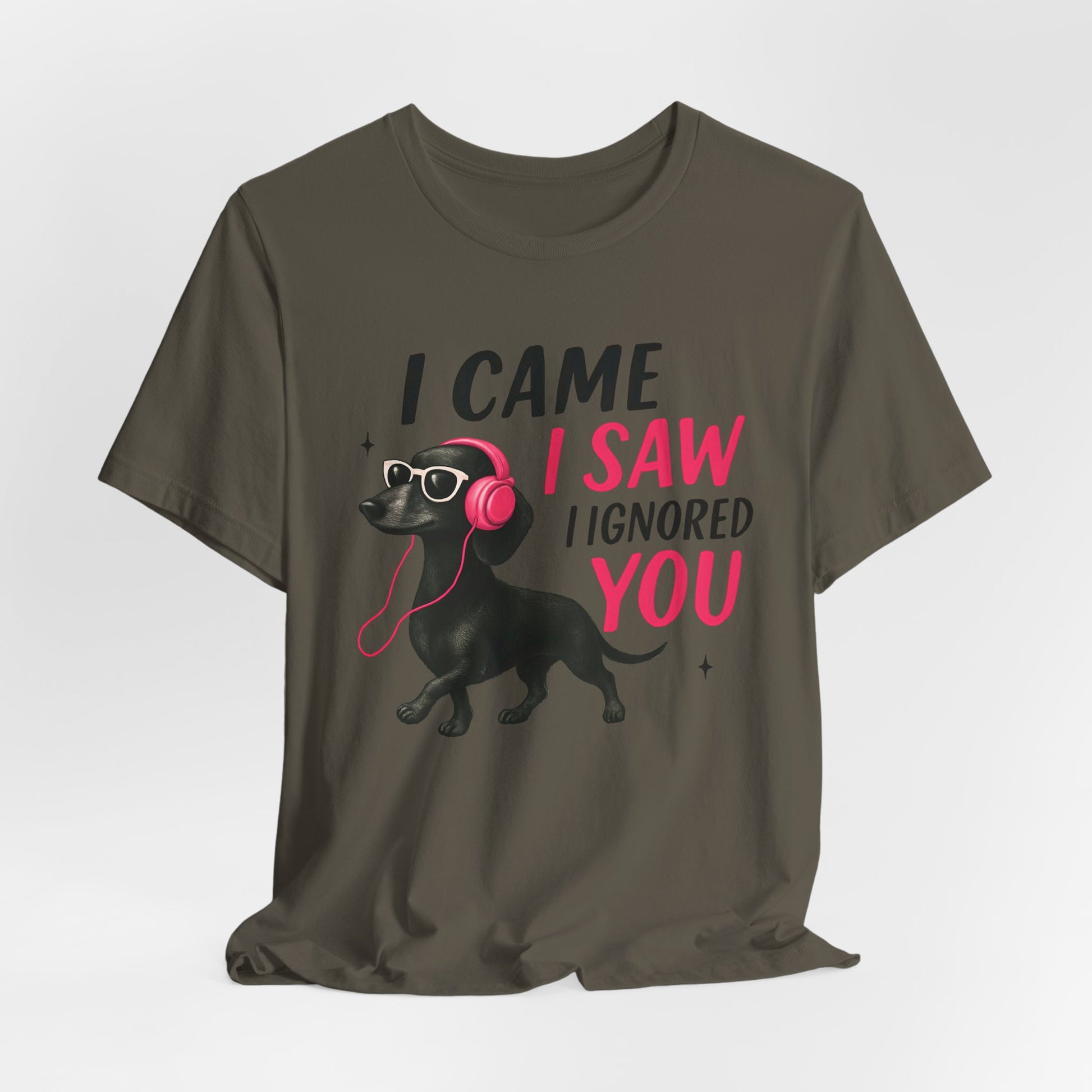 Cool Dog Lover Tee - I Came, I Saw, I Ignored You | Funny Pet Shirt, Gift for Dog Owners, Casual Wear, Birthday Gift, Animal Lover Apparel