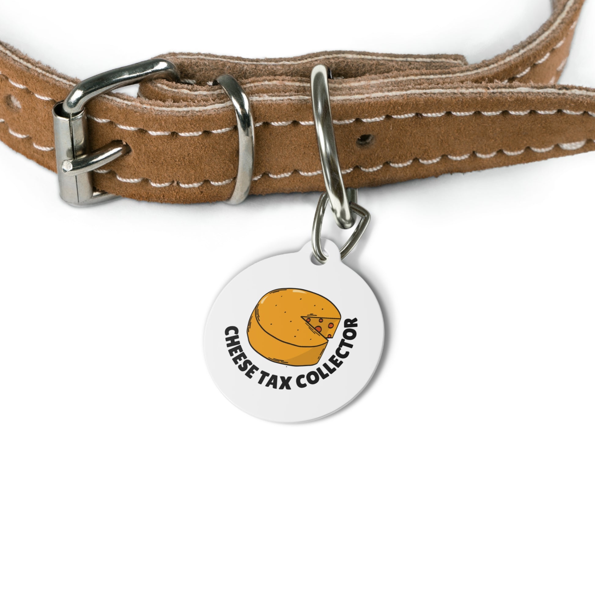 Dog Tag Pet Tag - Cheese Tax Collector