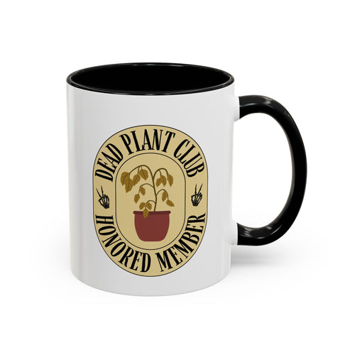 Dead Plant Club Honored Member Coffee Mug | Gifts for Plant Lovers, Unique Home Decor, Funny Birthday Present, Gardening Enthusiast