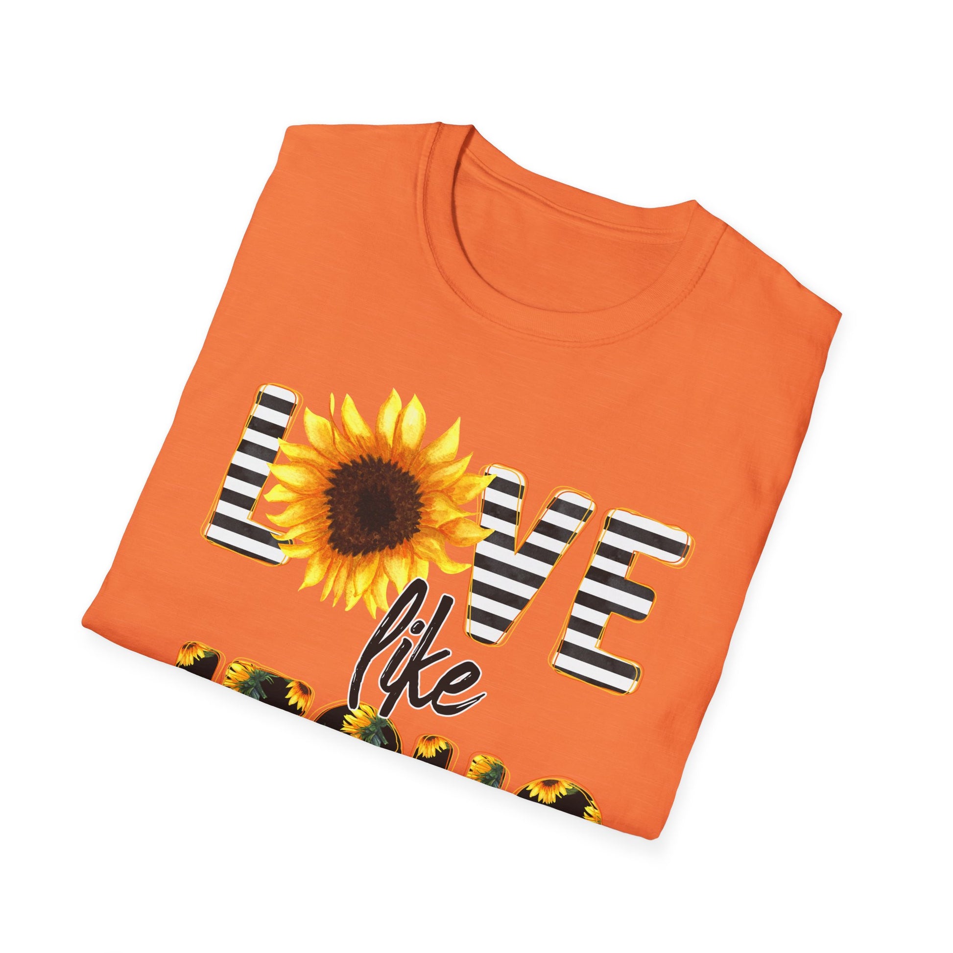 Sunflower Love Like Jesus T-Shirt | Unisex Tee, Christian Apparel, Inspirational Gift, Summer Fashion, Casual Wear