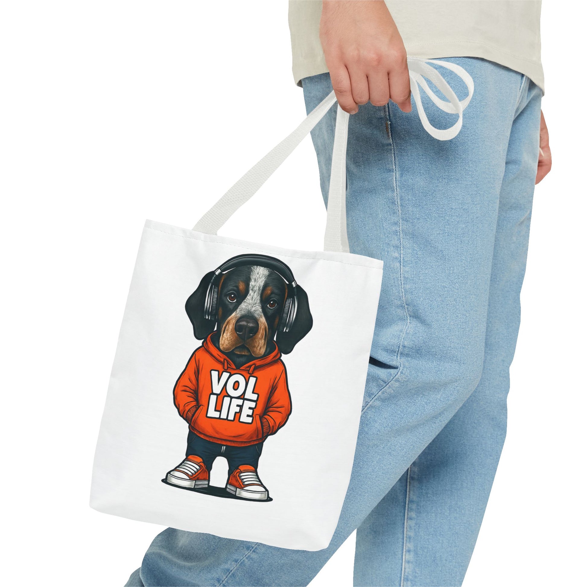 Vol Life Dog Tote Bag, Cute Dog Lover Bag, Funny Pet Tote, Funny Gift for Dog Parents, Dog Mom Gift, AOP Dog Tote