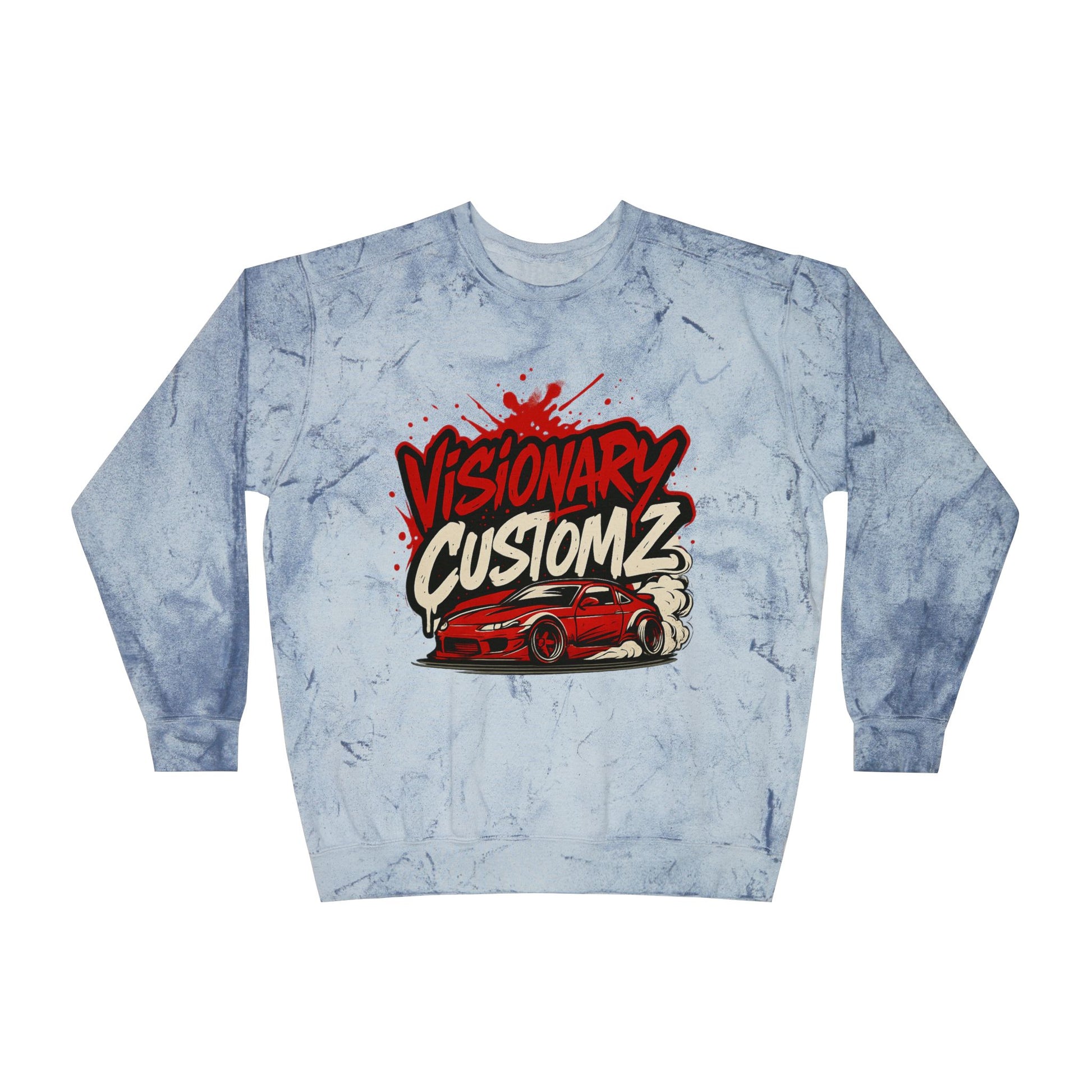 Visionary Custom Z Color Blast Sweatshirt, Unisex Sweatshirt, Comfort Colors
